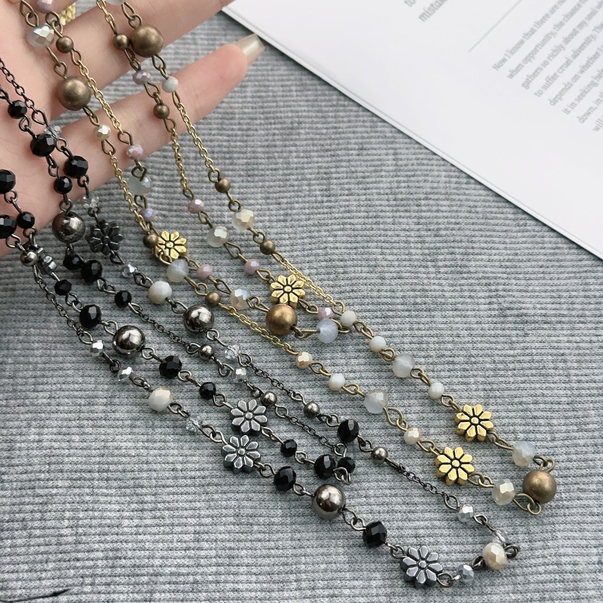 Vintage Layered Style | Retro Y2K Long Beaded Necklace | Christmas Nostalgic view 6