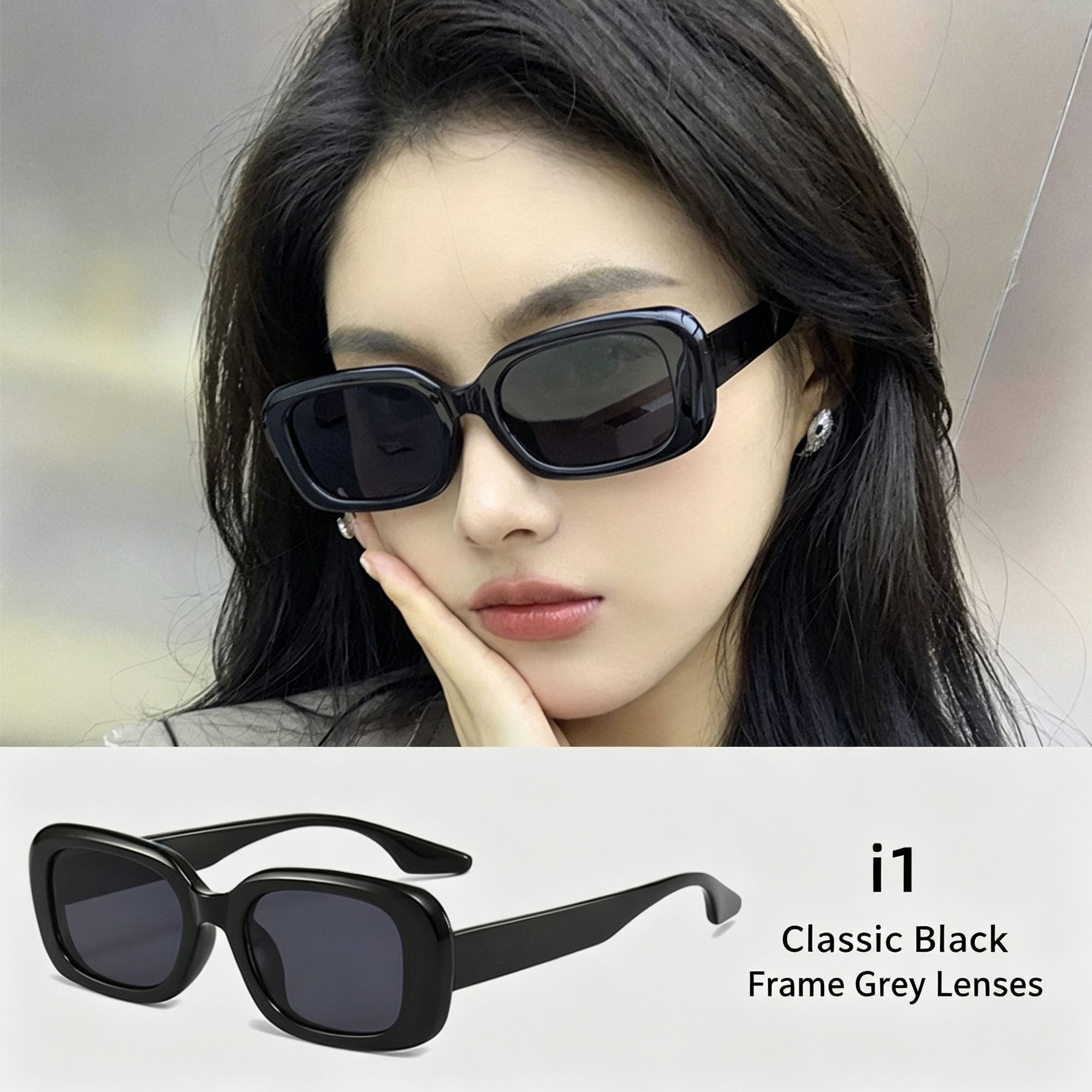 i1 Black Frame Gray Lens