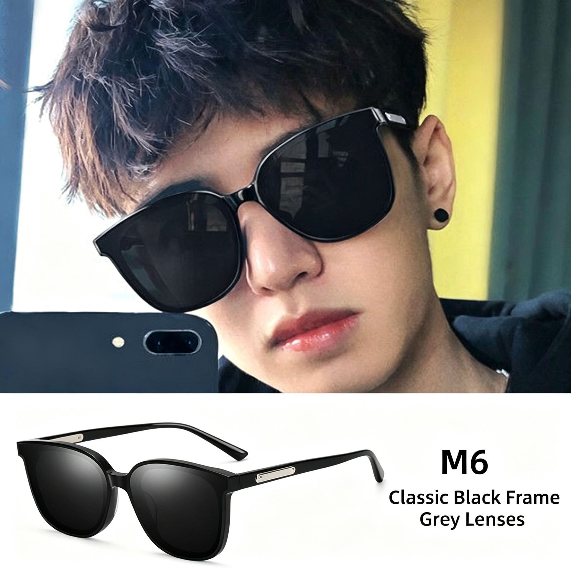 M6 Black Frame Gray Lens