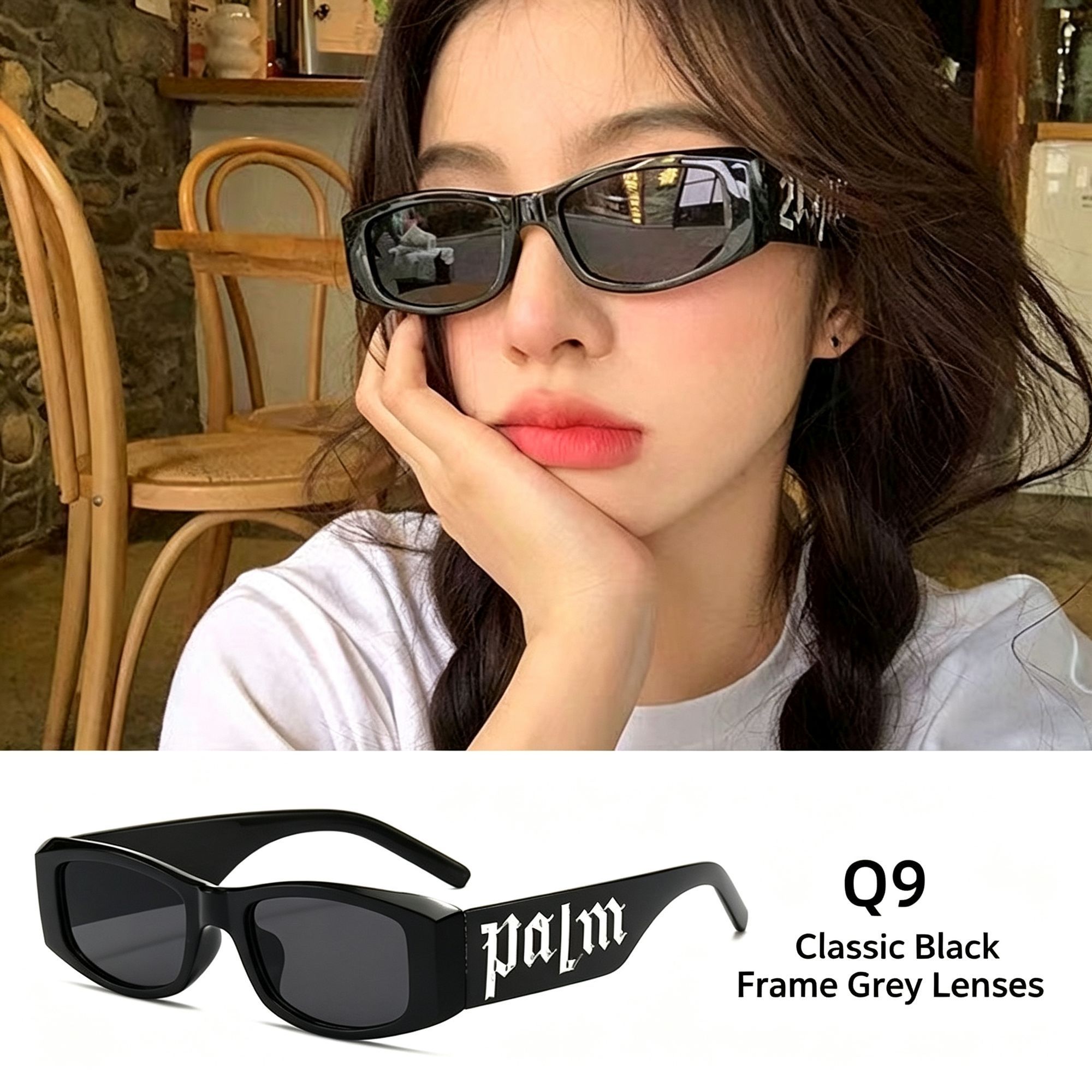 Q9 Black Frame Gray Lens