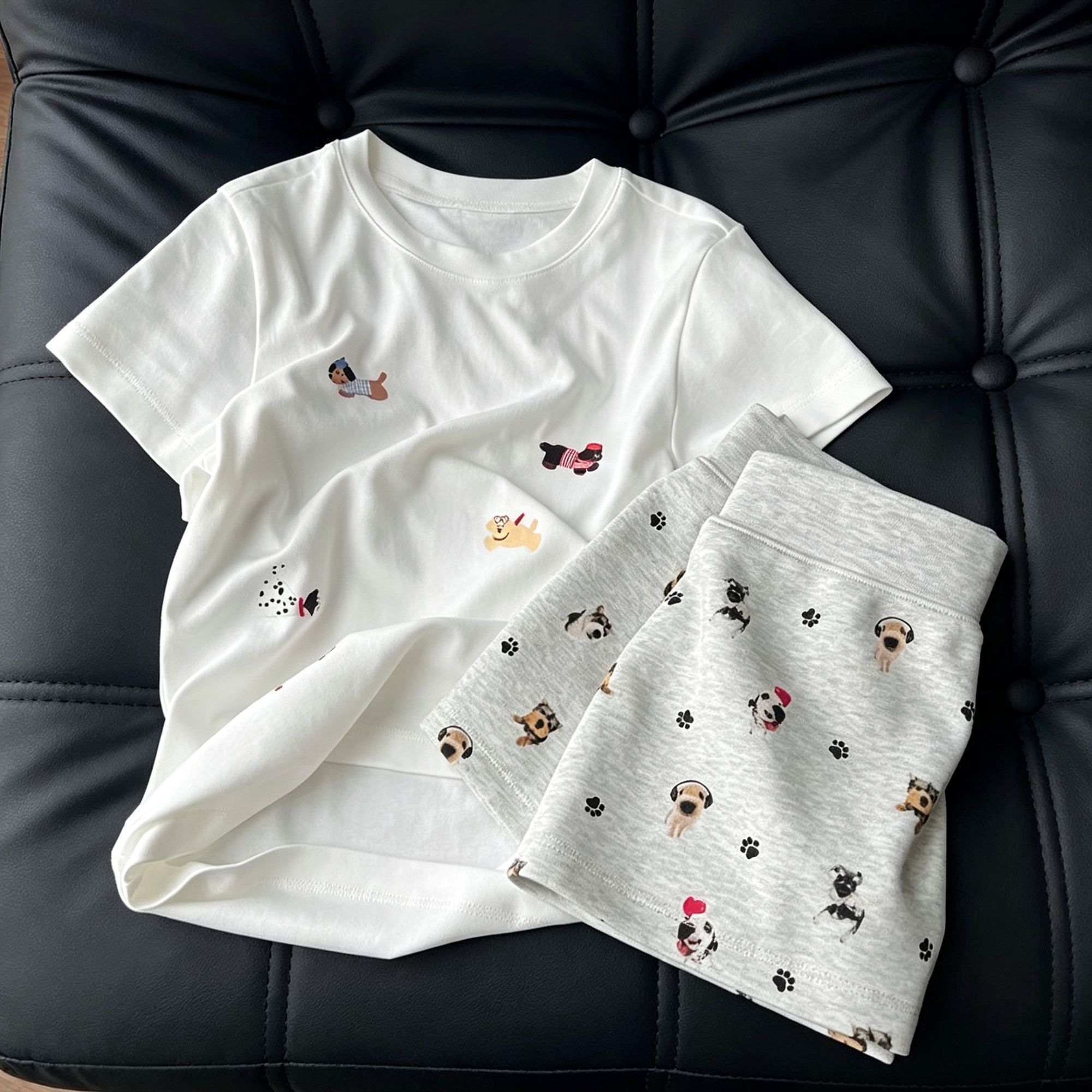 Allover Puppy Print Set Size M view 3