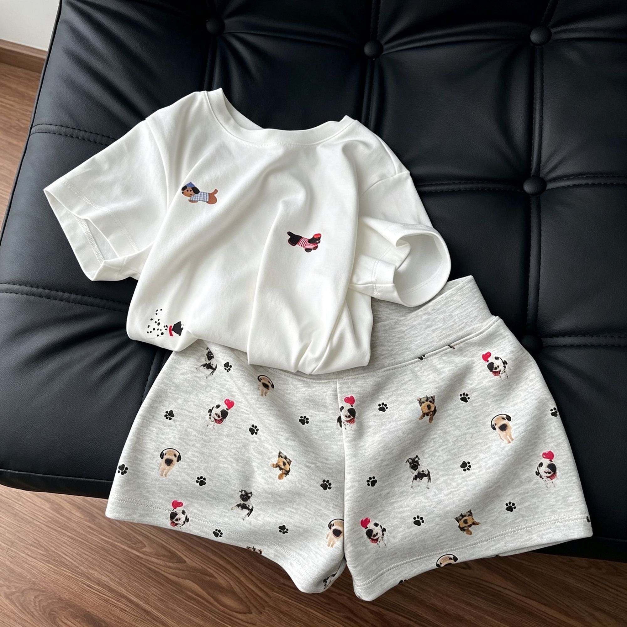 Allover Puppy Print Set Size M view 6