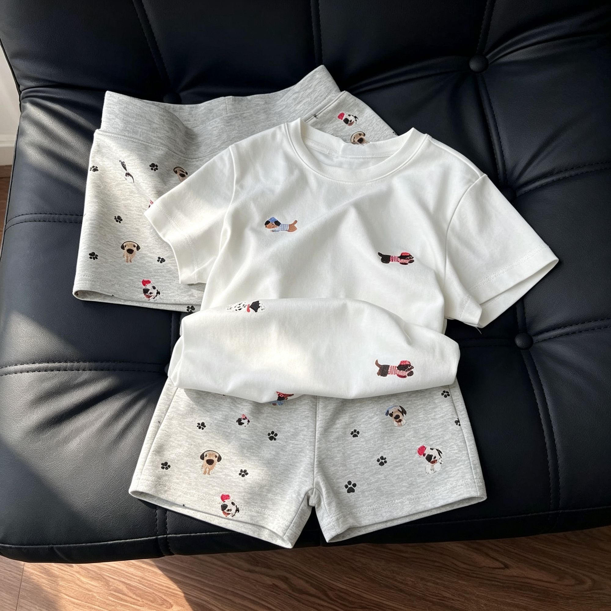 Allover Puppy Print Set Size M view 7