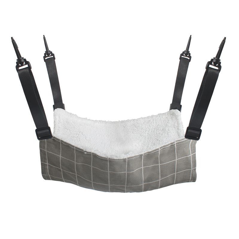 53x35cm Gray Plaid Adjustable Cat Hammock