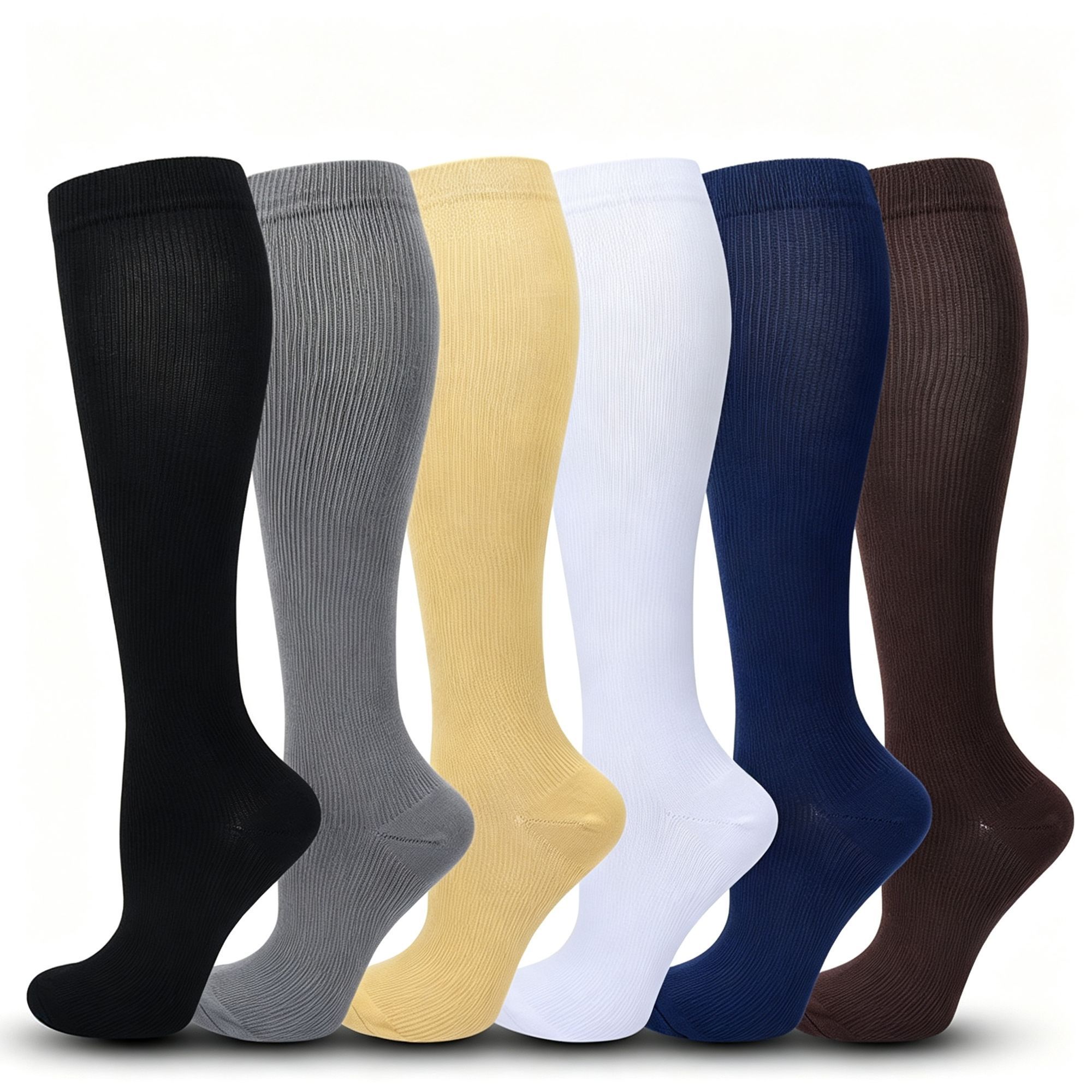 Open Toe Nude Compression Calf Socks Size XXL (43-46) view 2