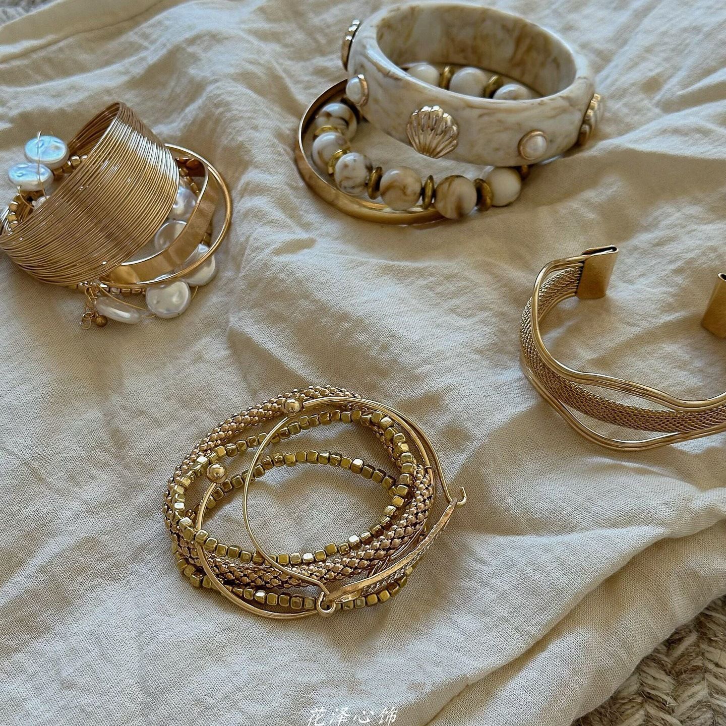 Fashion Wide‑Edge Stackable Bracelet view 2