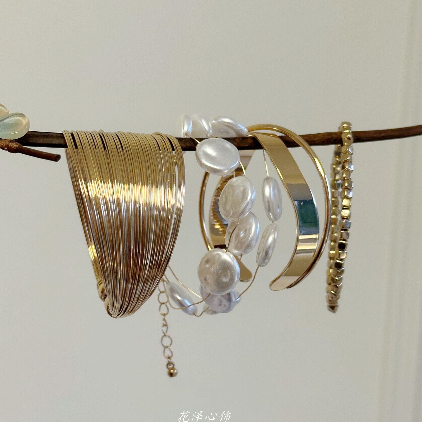 Fashion Wide‑Edge Stackable Bracelet view 3