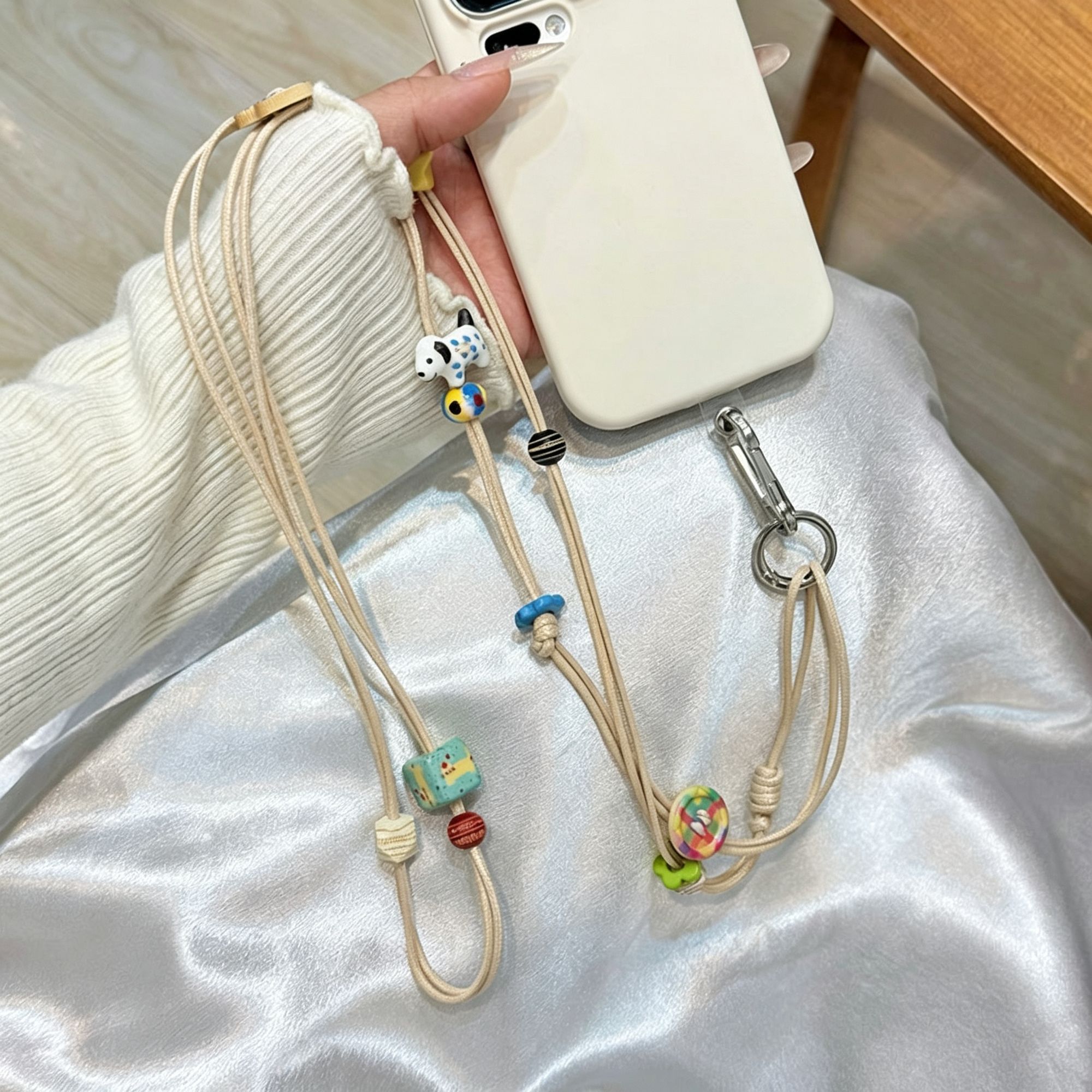 Unique Design 3D Flower Phone Chain