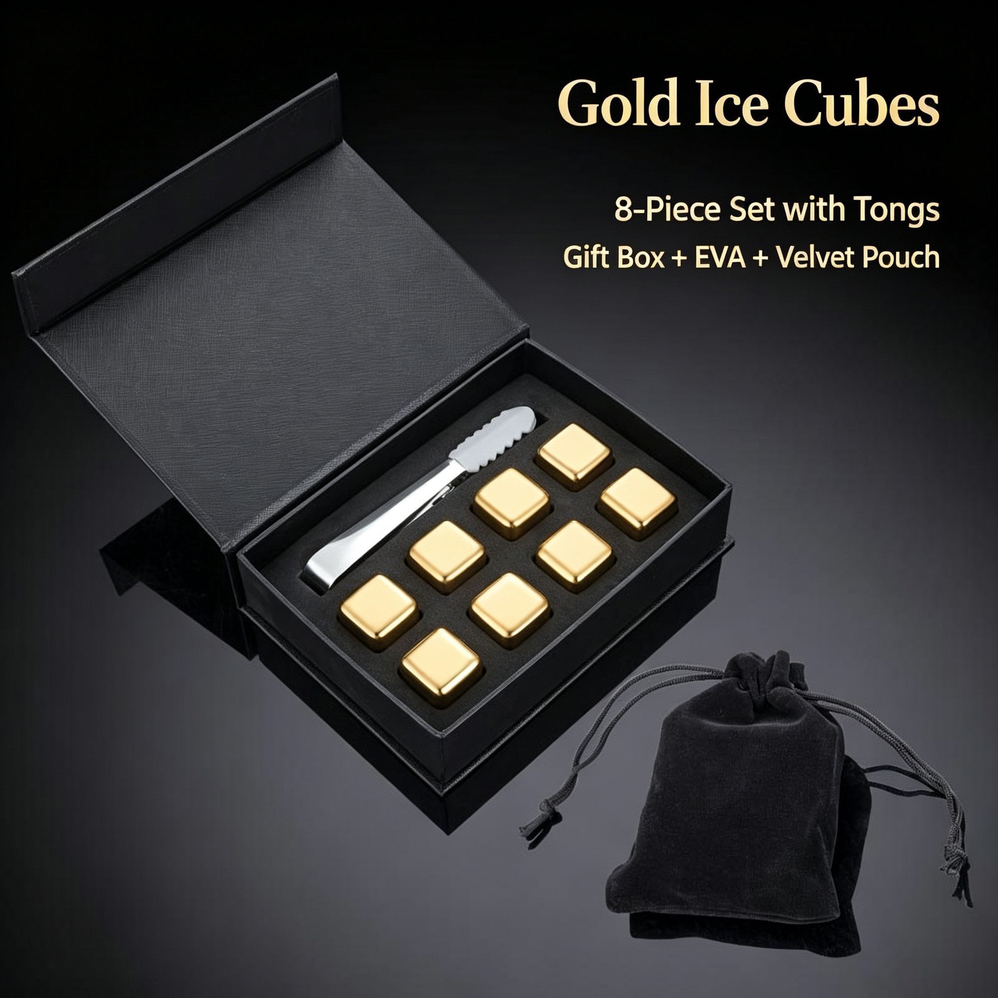 Premium Whiskey Ice Stone Gift Box