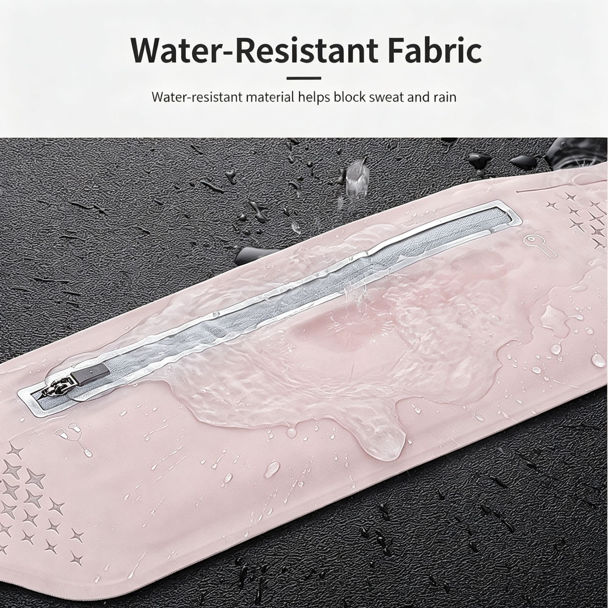 Running Waist Bag for Men Women Outdoor Sports Phone Pouch Slim Close‑Fitting view 6