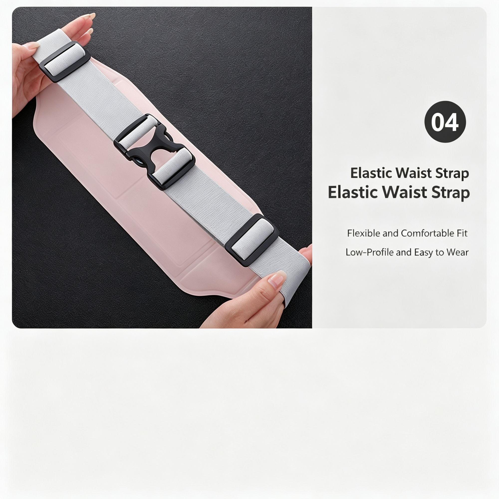Running Waist Bag for Men Women Outdoor Sports Phone Pouch Slim Close‑Fitting view 12