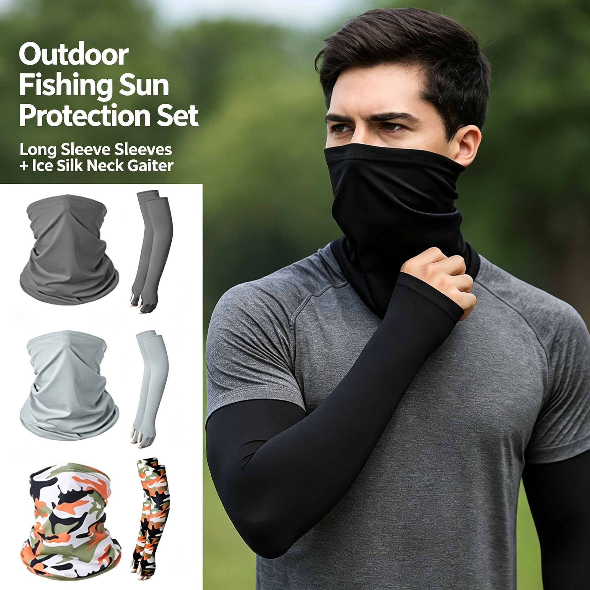 High‑Visibility Fluorescent Sun Protection Kit view 2