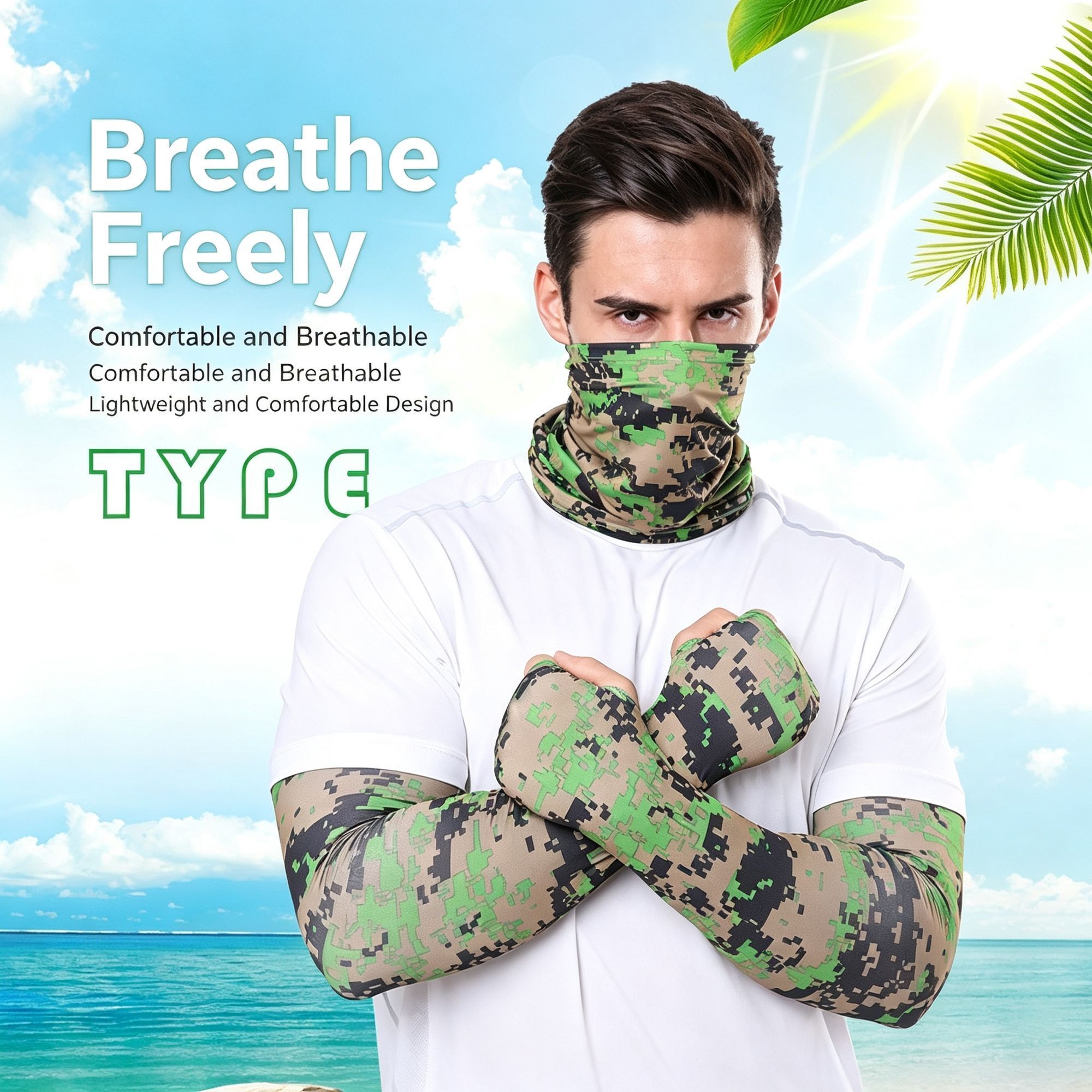 High‑Visibility Fluorescent Sun Protection Kit view 4