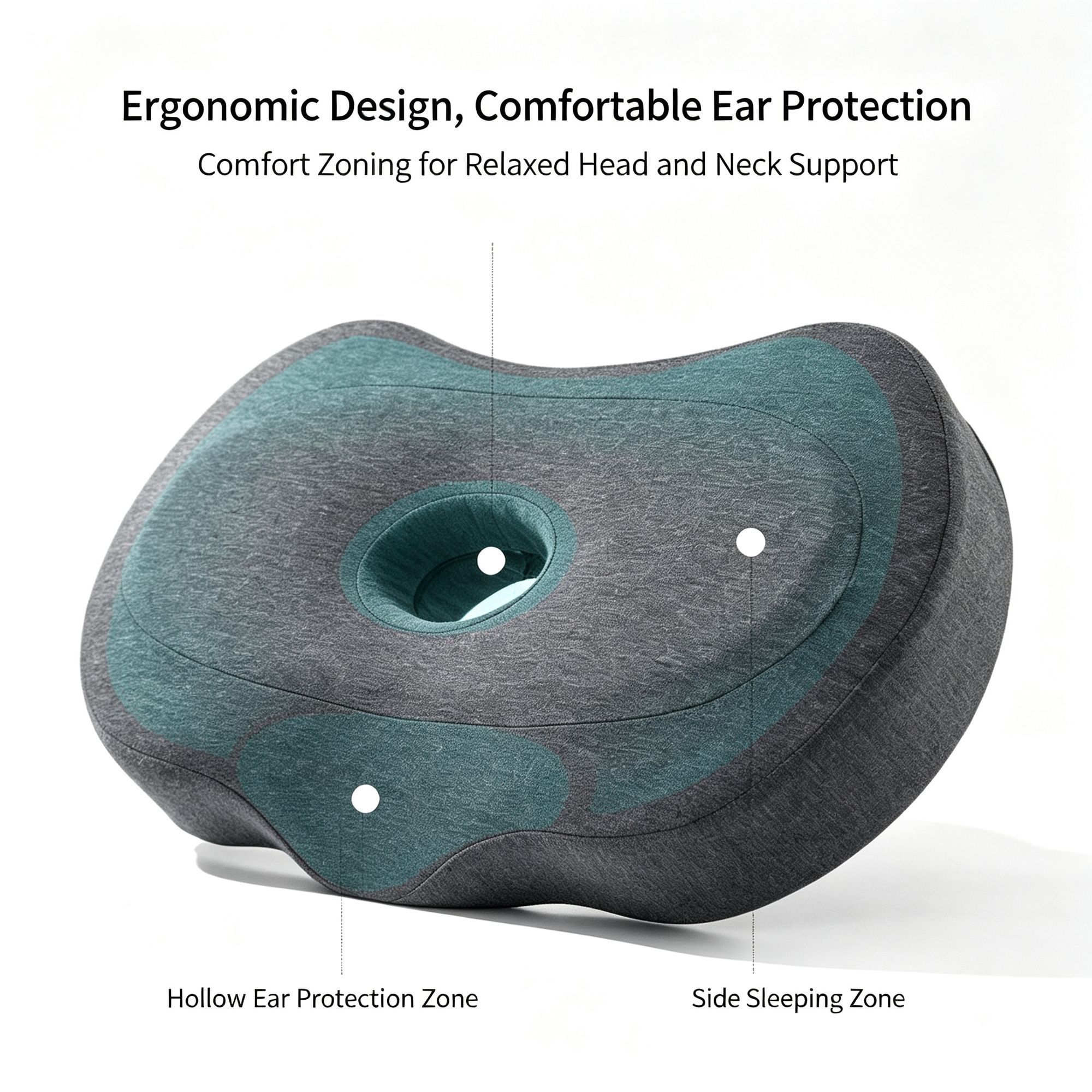 Soft Single‑Hole Ear Guard Memory Foam Pillow view 2