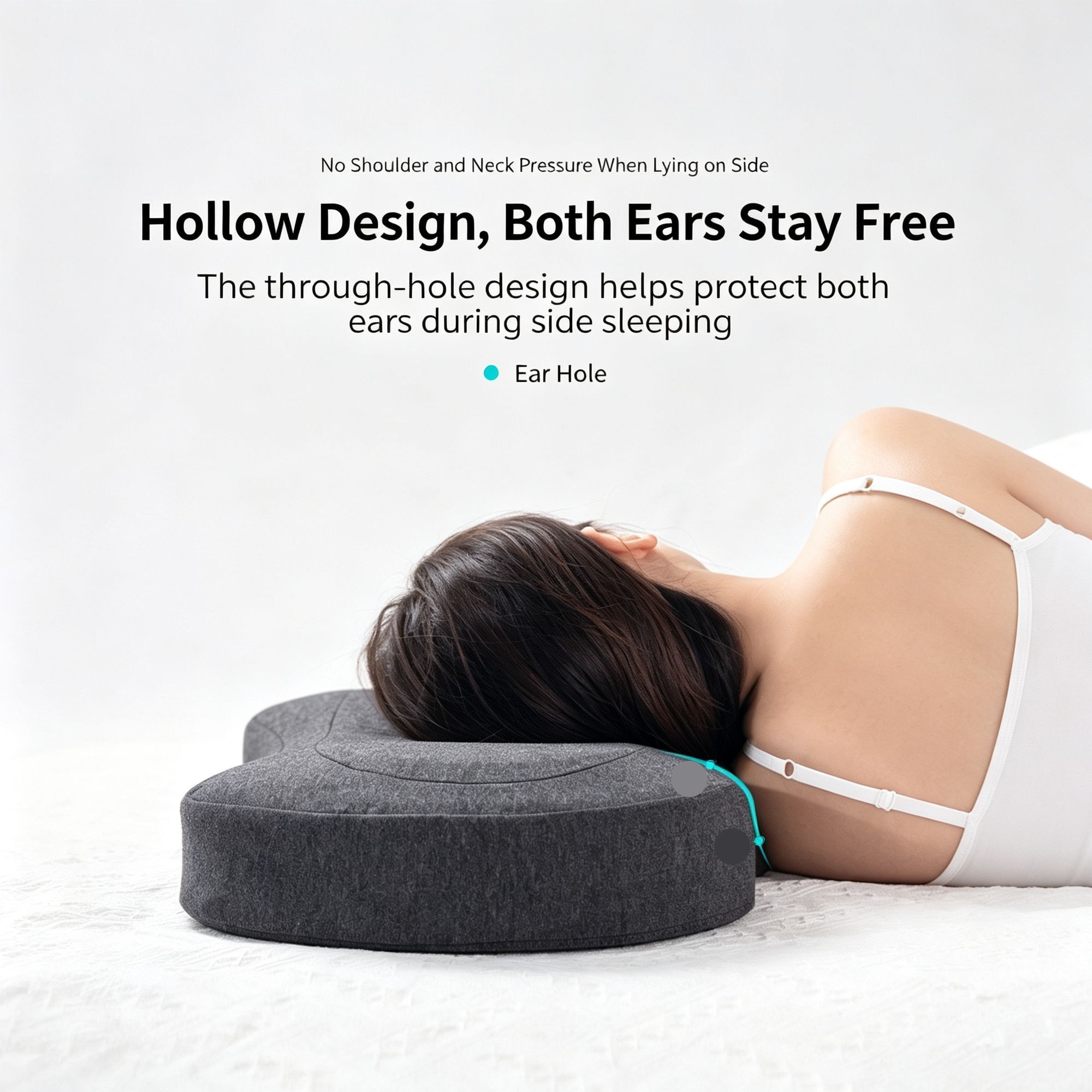 Soft Single‑Hole Ear Guard Memory Foam Pillow view 7