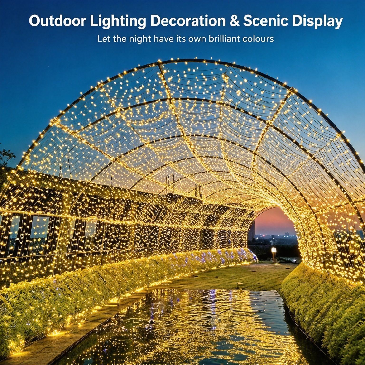 High‑Density LED Star String Lights Plug‑in Version view 3