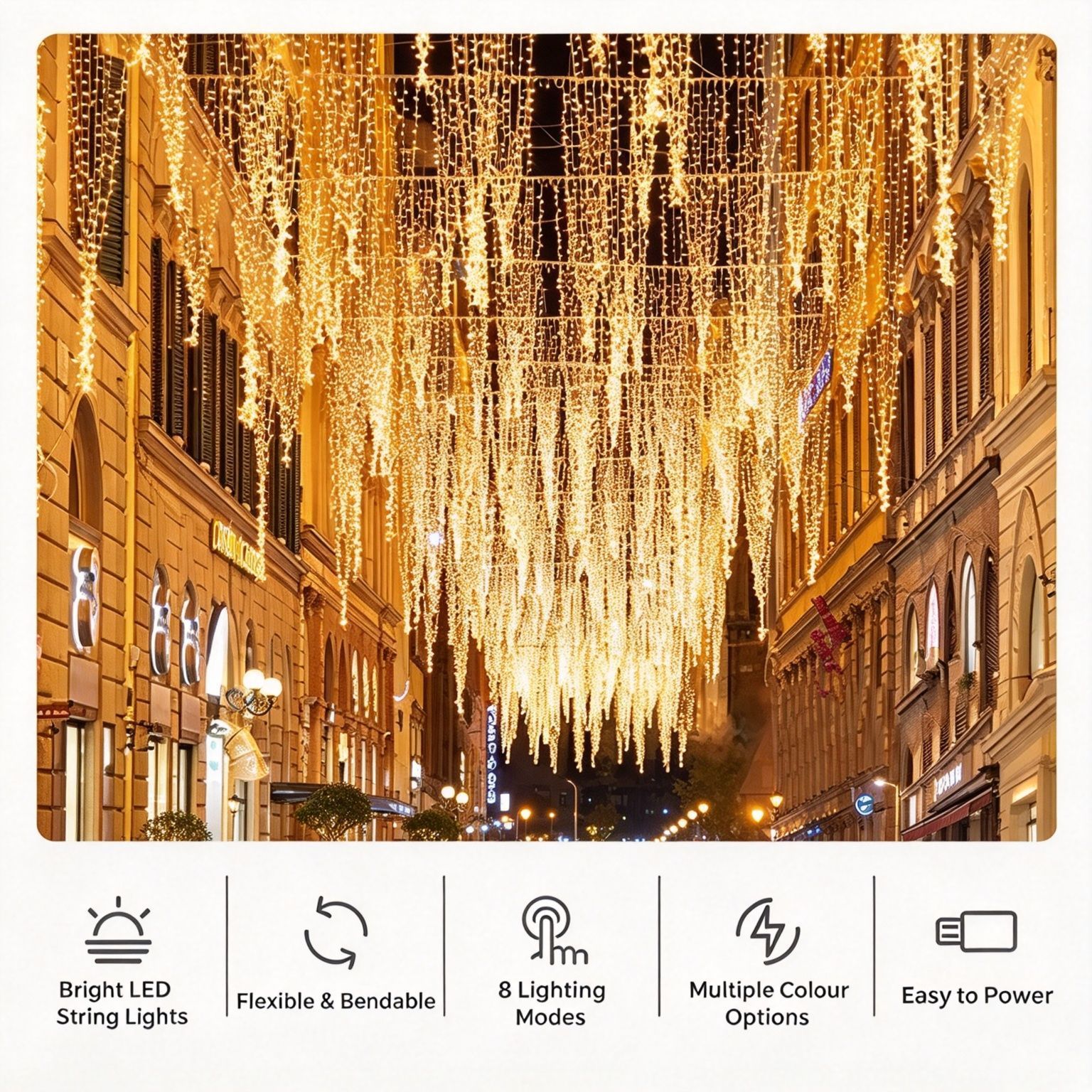 Male‑Female Connector 8‑Mode LED Light String Controller view 7