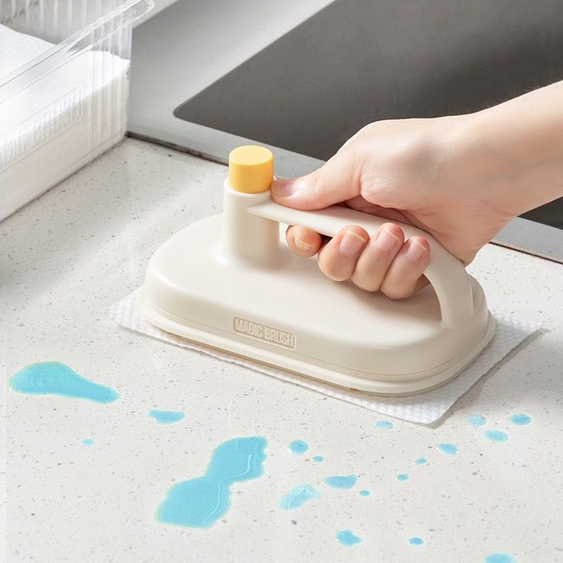 Disposable Kitchen Cleaning Hand Tool with 10Pcs Replacement Wipes Multi view 3