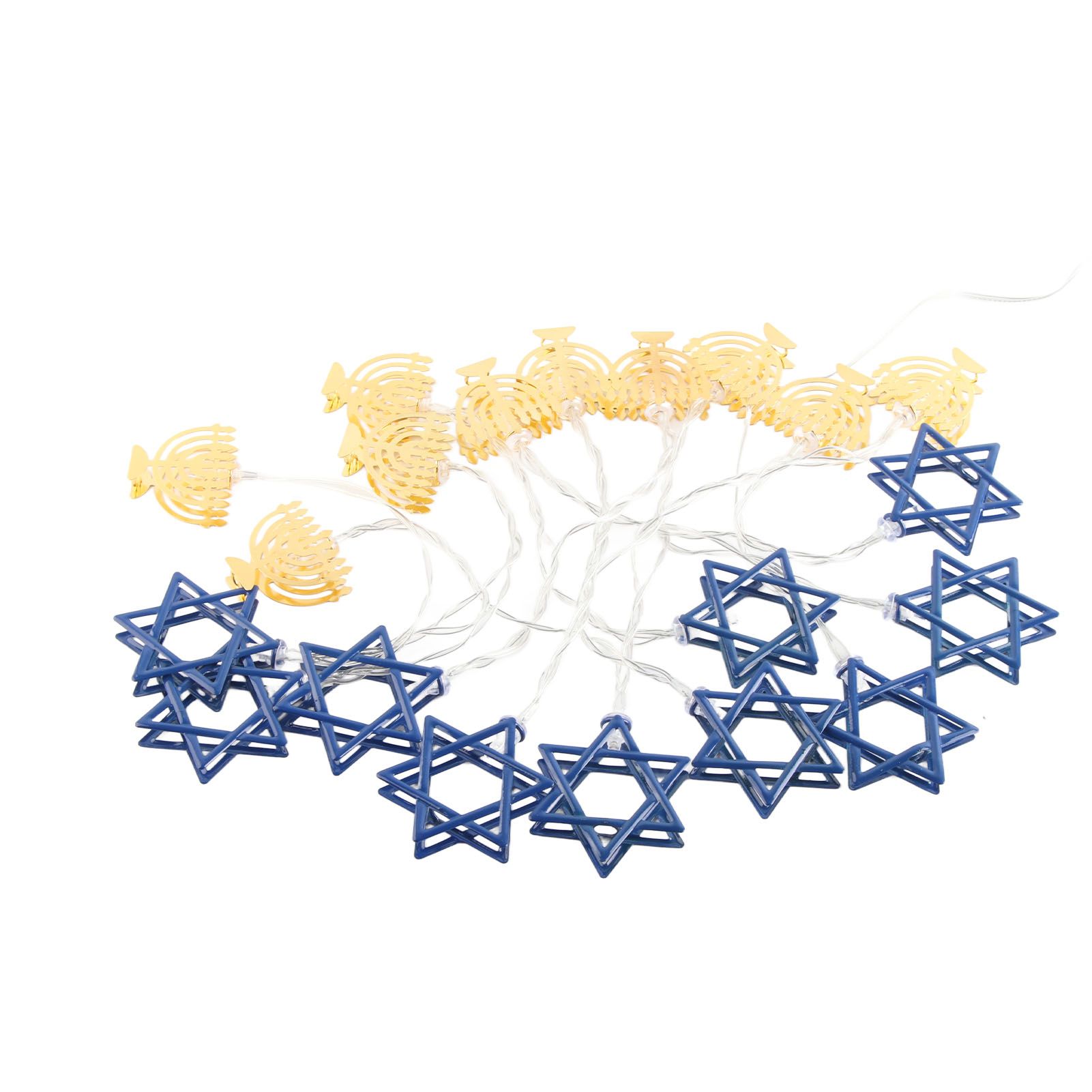LED Hanukkah String Lights Hexagonal Star Fairy Light 3 Meters 20 LED view 3