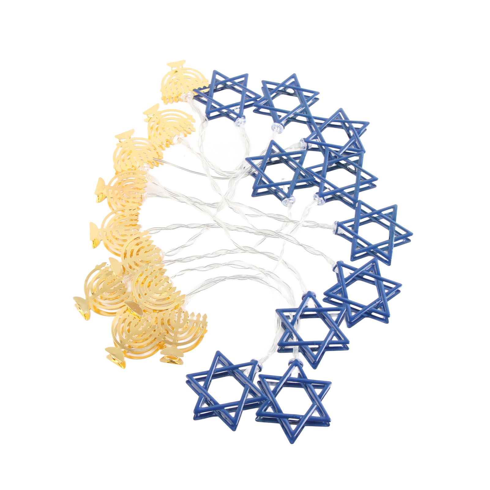 LED Hanukkah String Lights Hexagonal Star Fairy Light 3 Meters 20 LED view 5