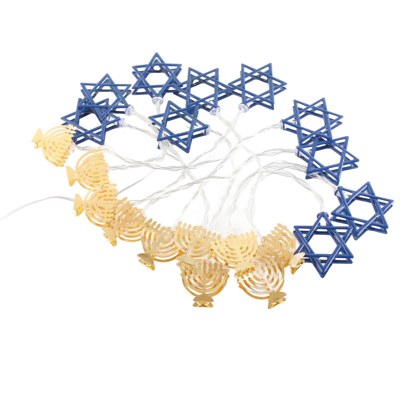 LED Hanukkah String Lights Hexagonal Star Fairy Light 3 Meters 20 LED view 6