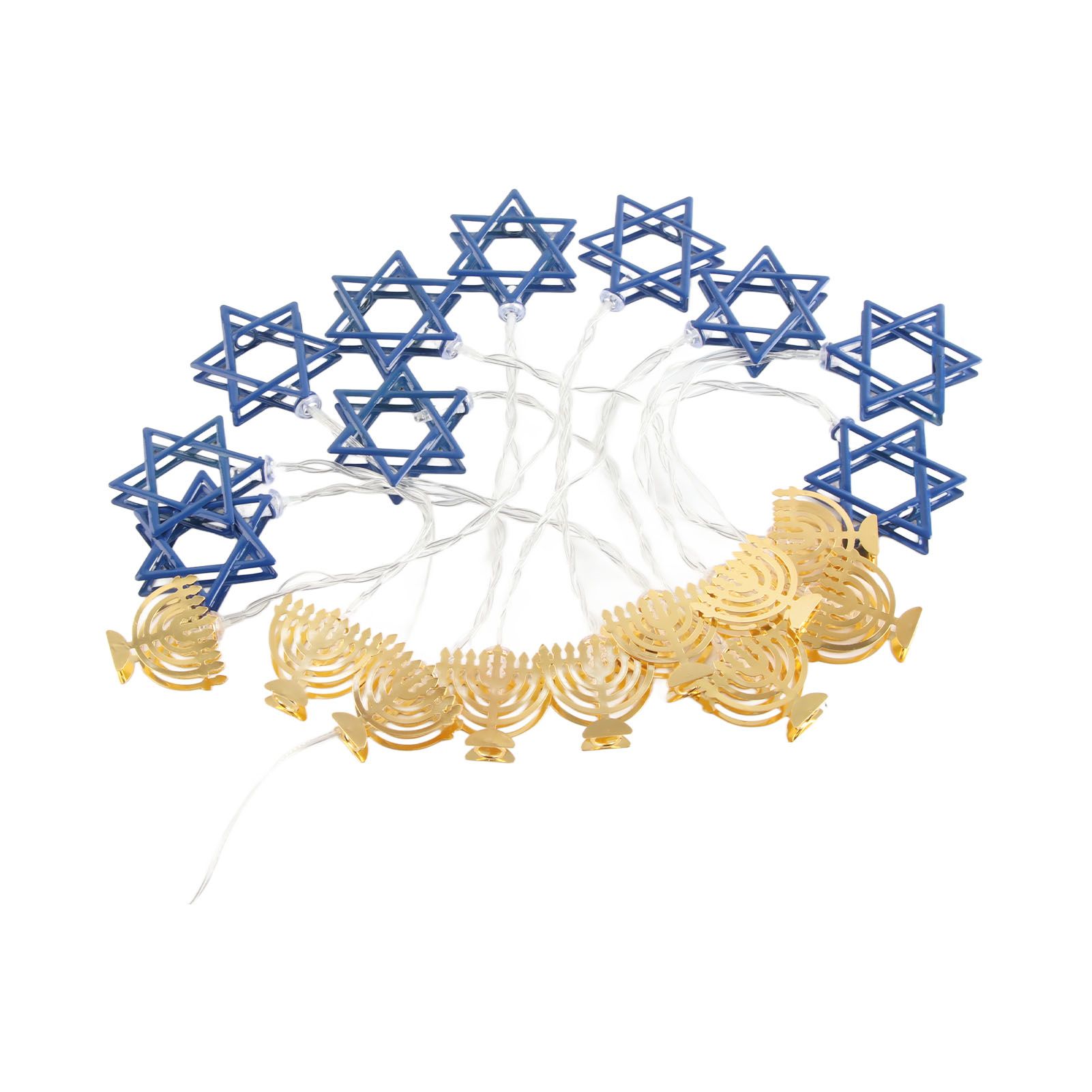 LED Hanukkah String Lights Hexagonal Star Fairy Light 3 Meters 20 LED view 7