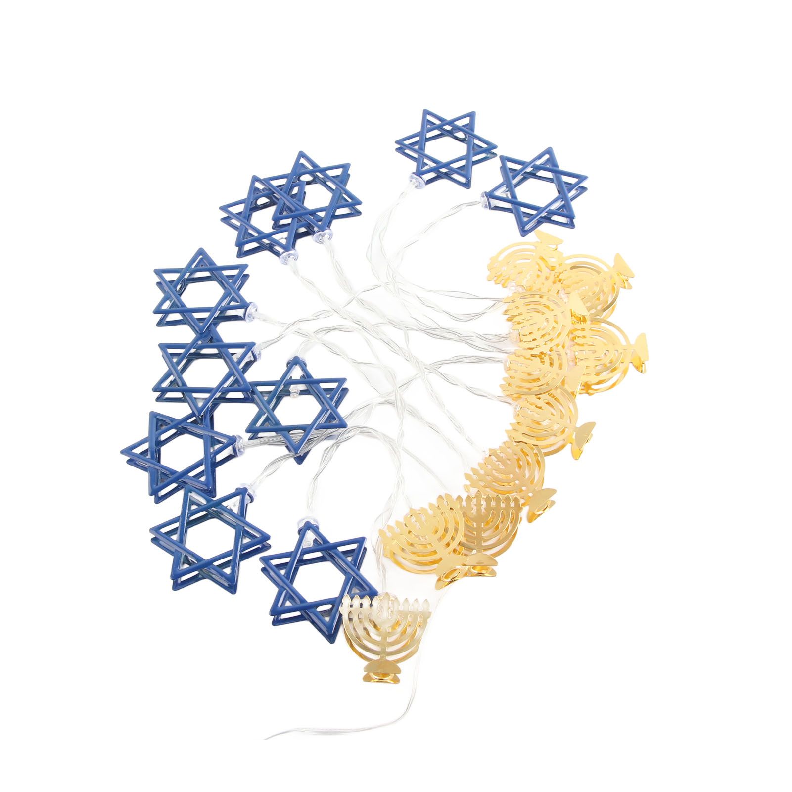 LED Hanukkah String Lights Hexagonal Star Fairy Light 3 Meters 20 LED view 8