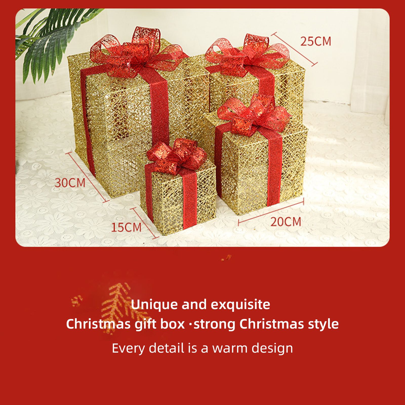 Christmas Gift Boxes for Christmas Indoor Outdoor Decorations view 7