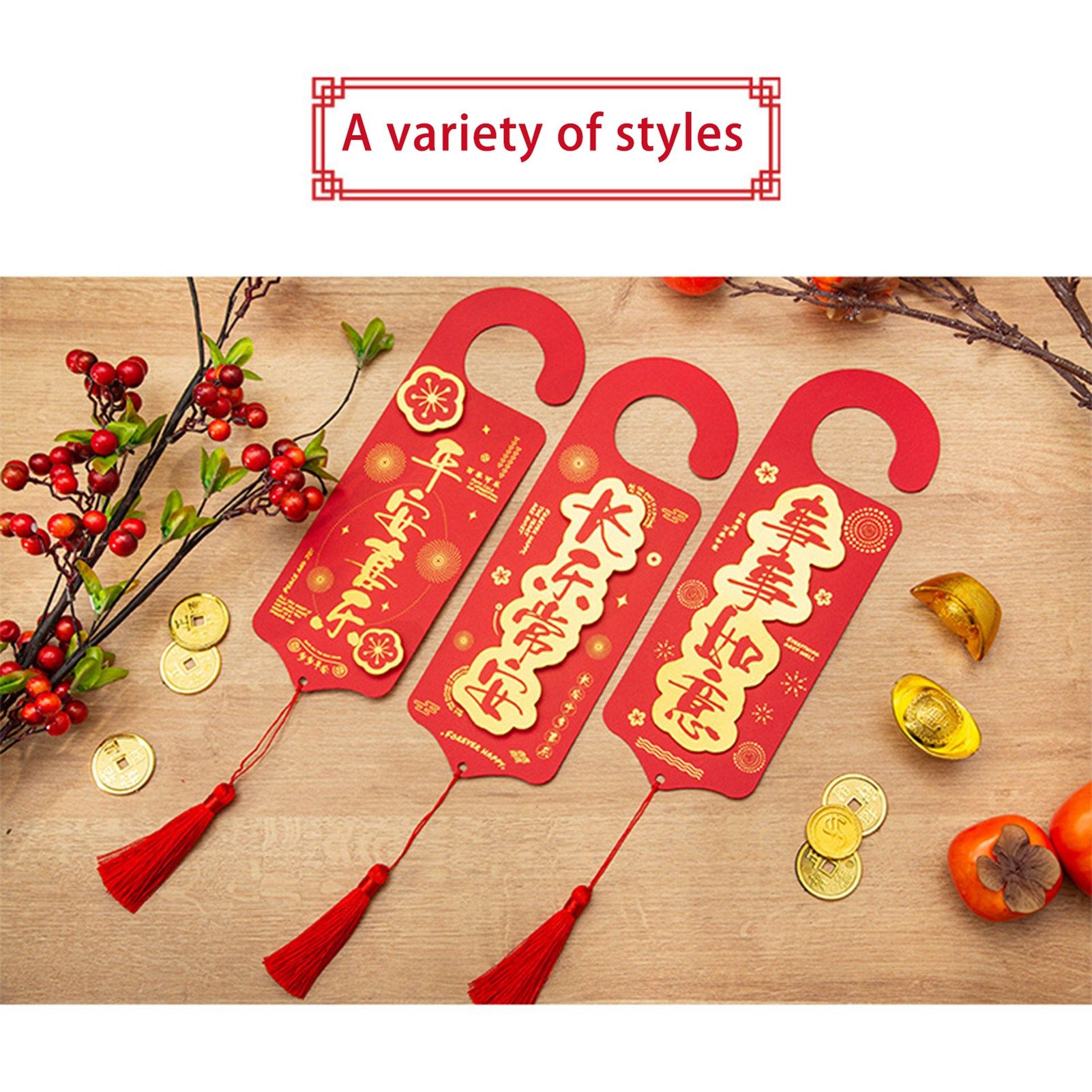 Stereo Door Tag Hanging Card Spring Festival Hanging Door Tag Decor view 5