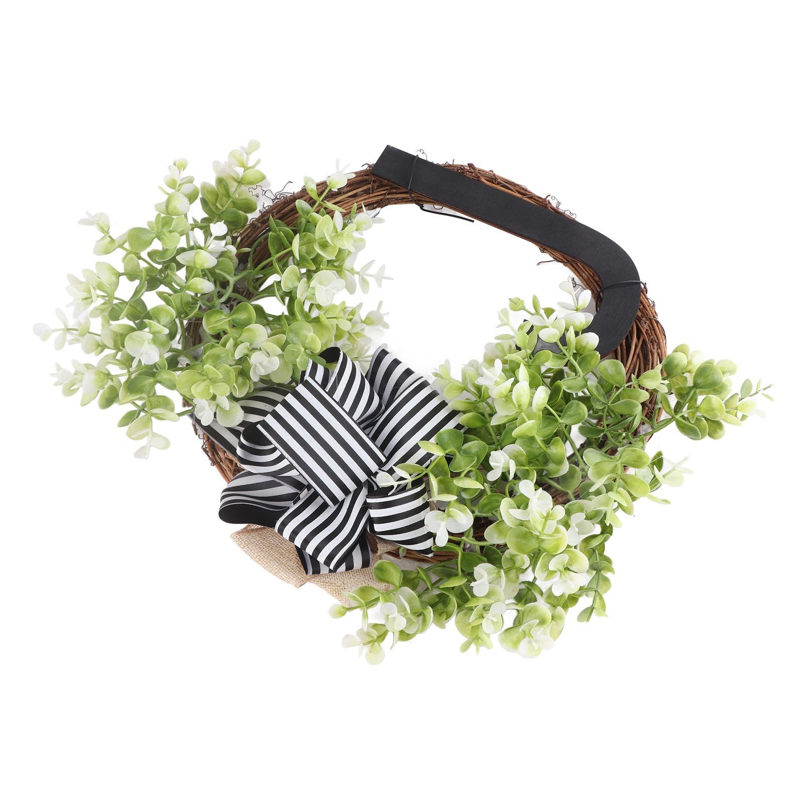 Creative Front Door Wreath with Bow 26 Letter Garden Outdoor Decorative Wreath view 3
