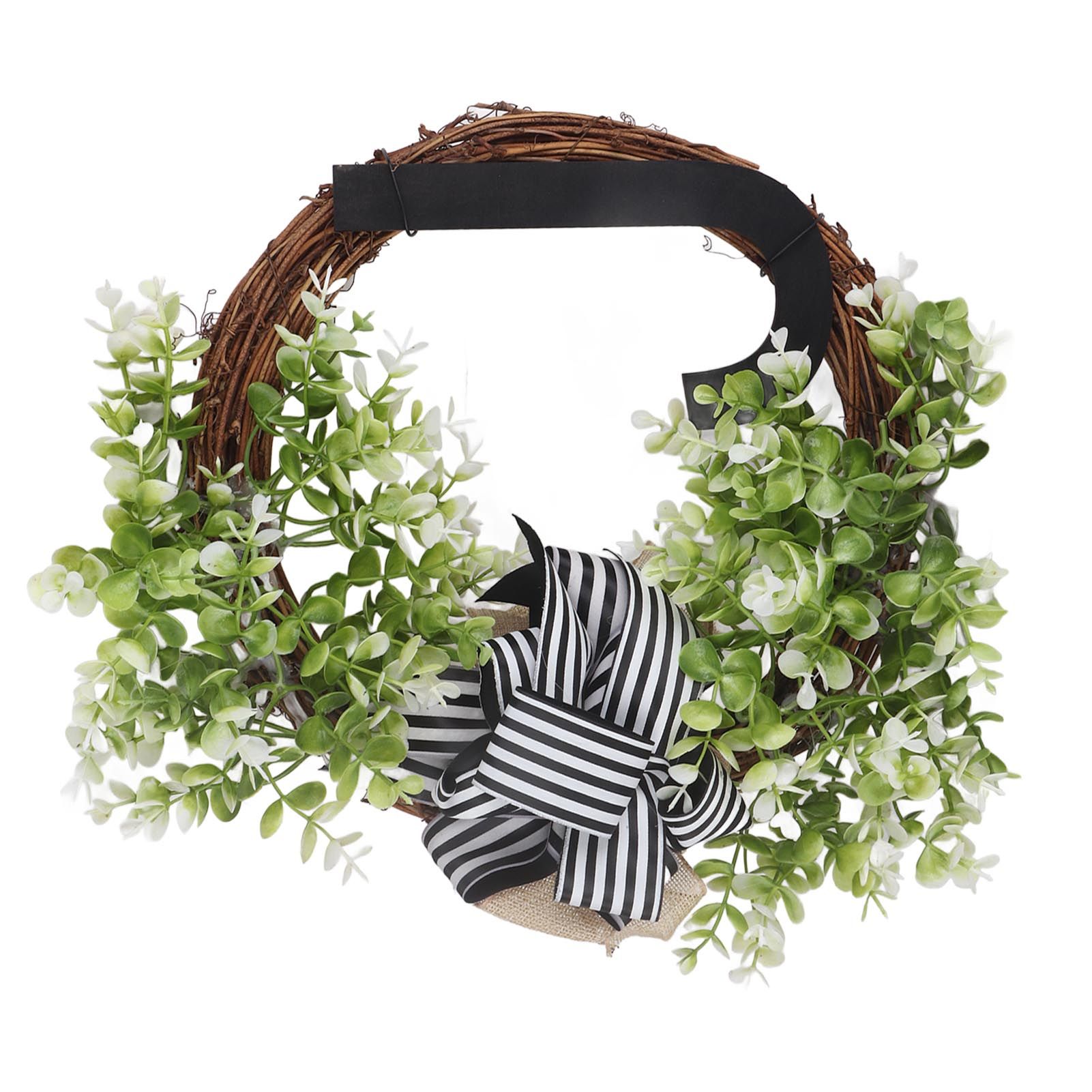 Creative Front Door Wreath with Bow 26 Letter Garden Outdoor Decorative Wreath view 7