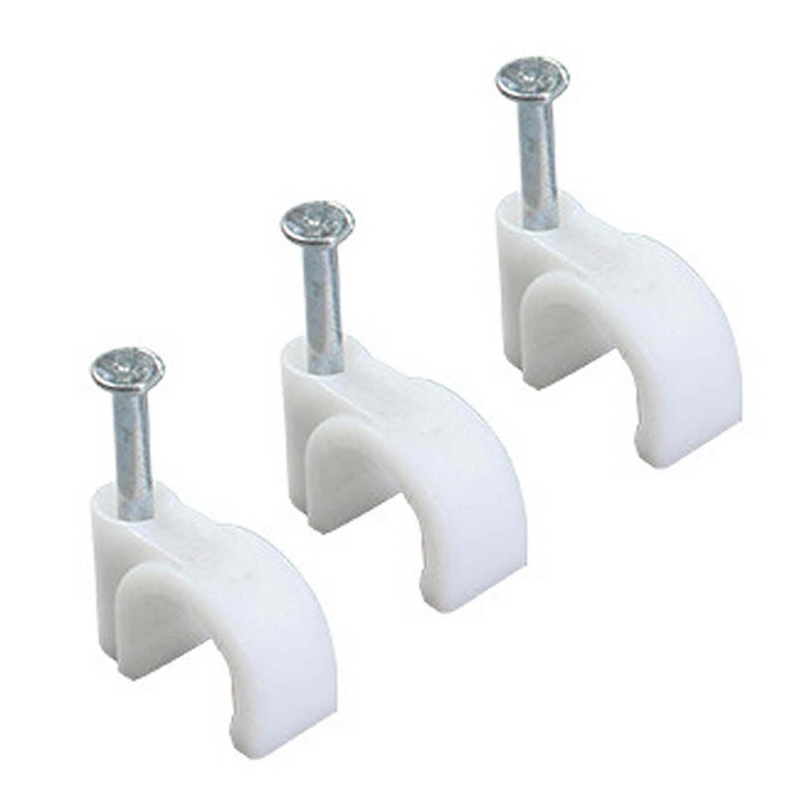 100 PCS 5mm Steel Nail Line Clip Round Cable Fixing Clips for Wall Mounted view 3