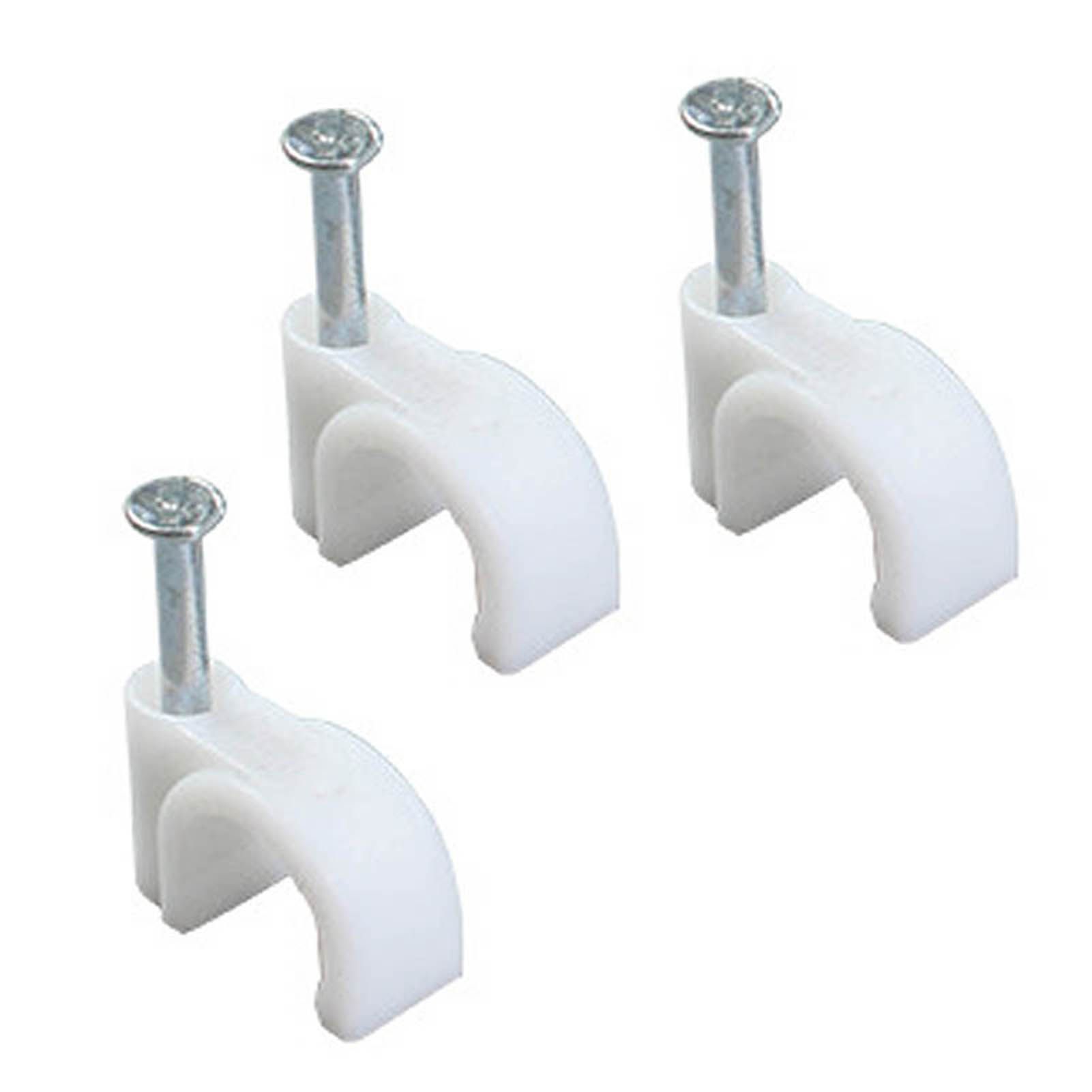 100 PCS 5mm Steel Nail Line Clip Round Cable Fixing Clips for Wall Mounted view 4