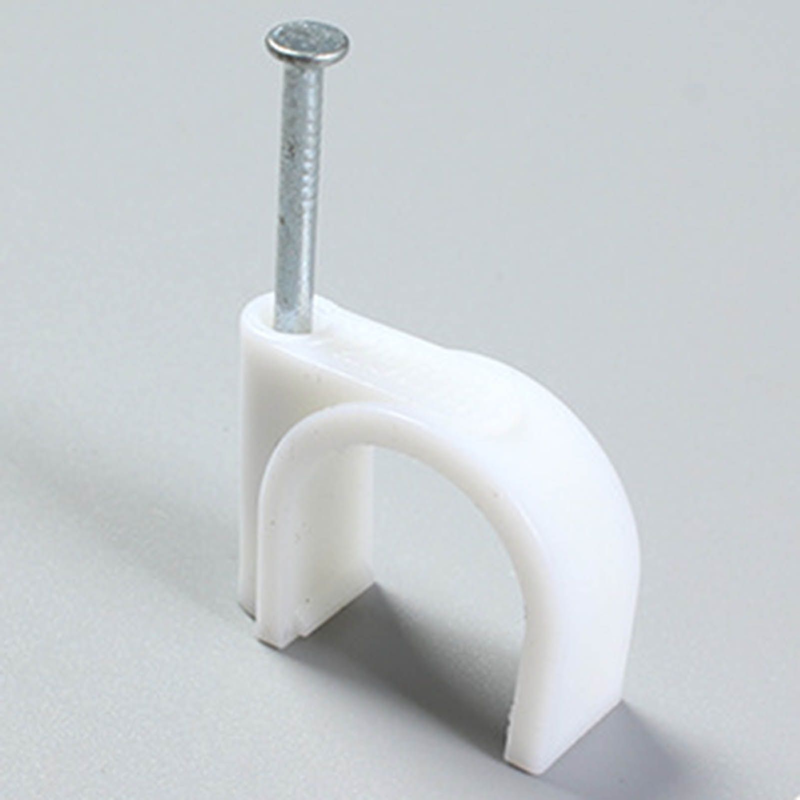 100 PCS 5mm Steel Nail Line Clip Round Cable Fixing Clips for Wall Mounted view 6
