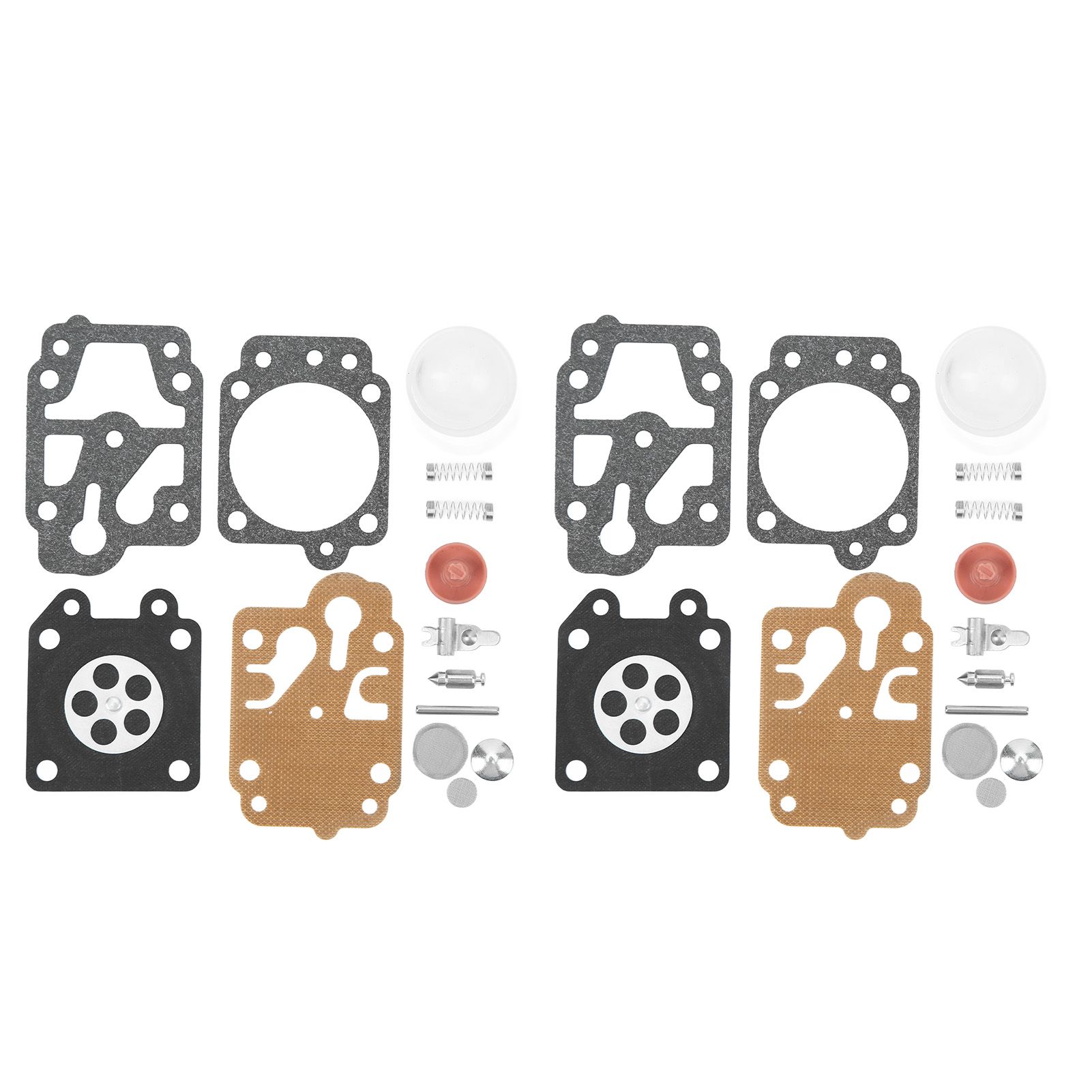 2 Sets Carburetor Diaphragm and Gasket Paper Iron Rubber Carburetor Repair Kit
