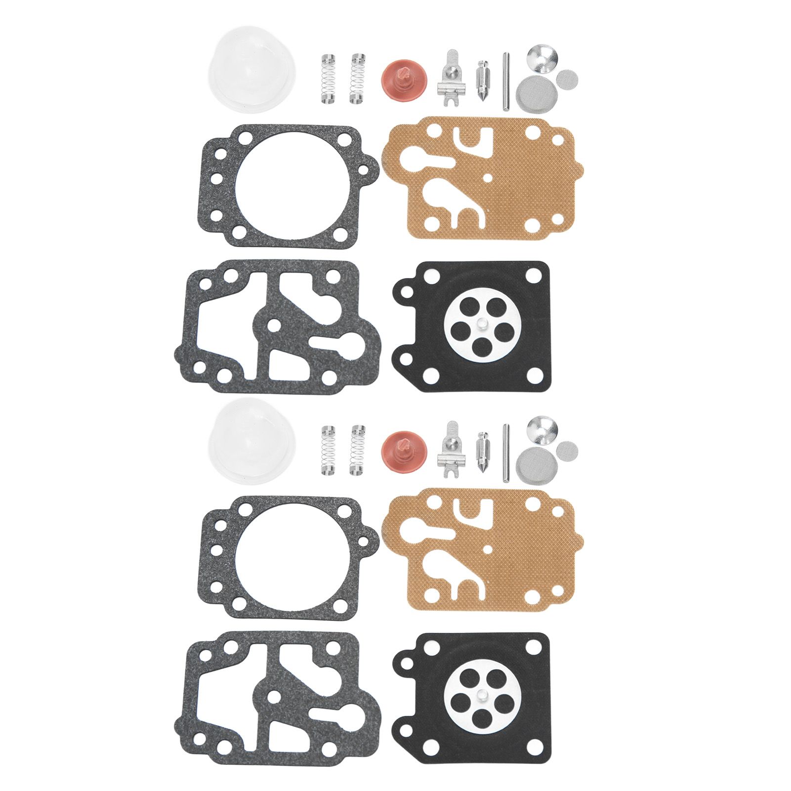 2 Sets Carburetor Diaphragm and Gasket Paper Iron Rubber Carburetor Repair Kit view 3