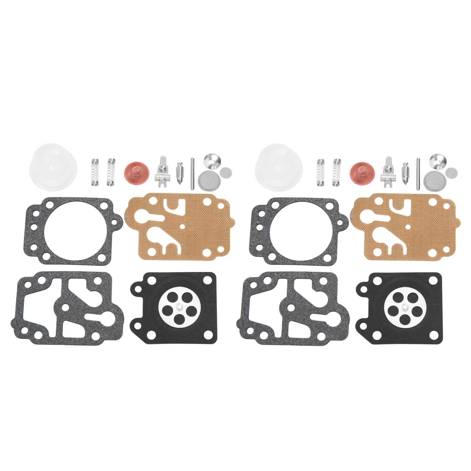 2 Sets Carburetor Diaphragm and Gasket Paper Iron Rubber Carburetor Repair Kit view 4