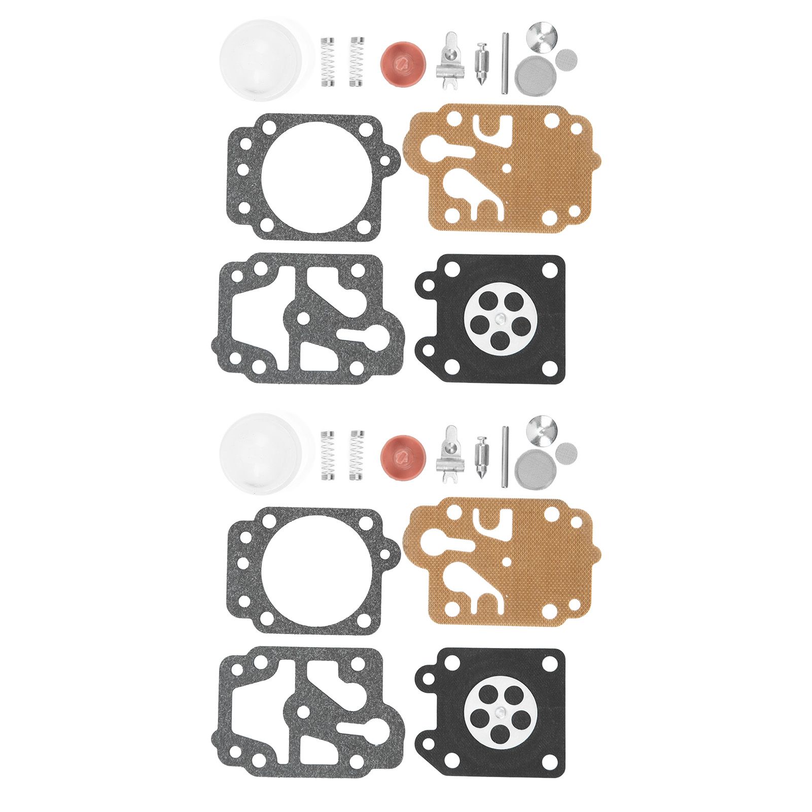 2 Sets Carburetor Diaphragm and Gasket Paper Iron Rubber Carburetor Repair Kit view 9