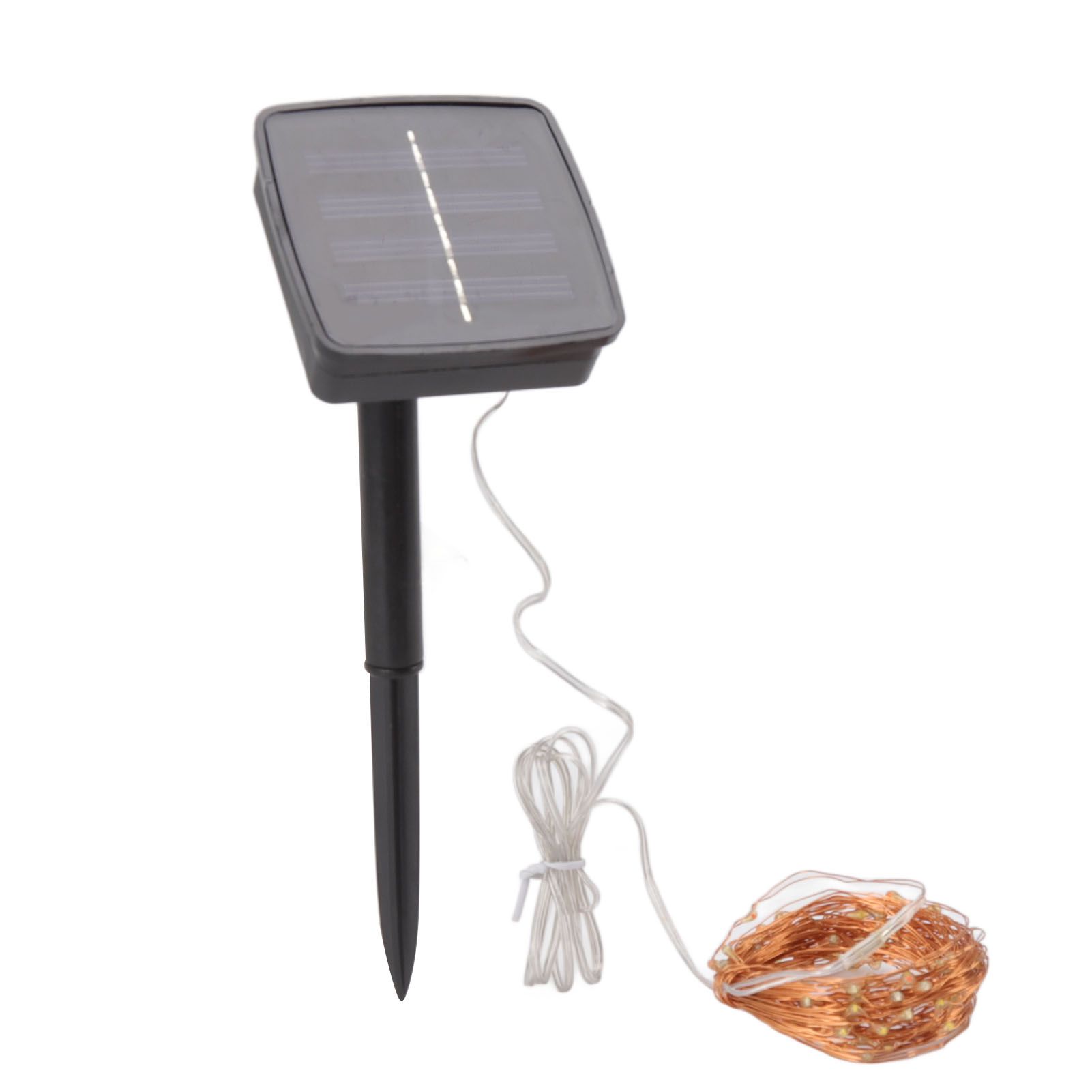 LED Solar String Lights IP44 Waterproof Heatproof Solar Powered Copper Wire view 2