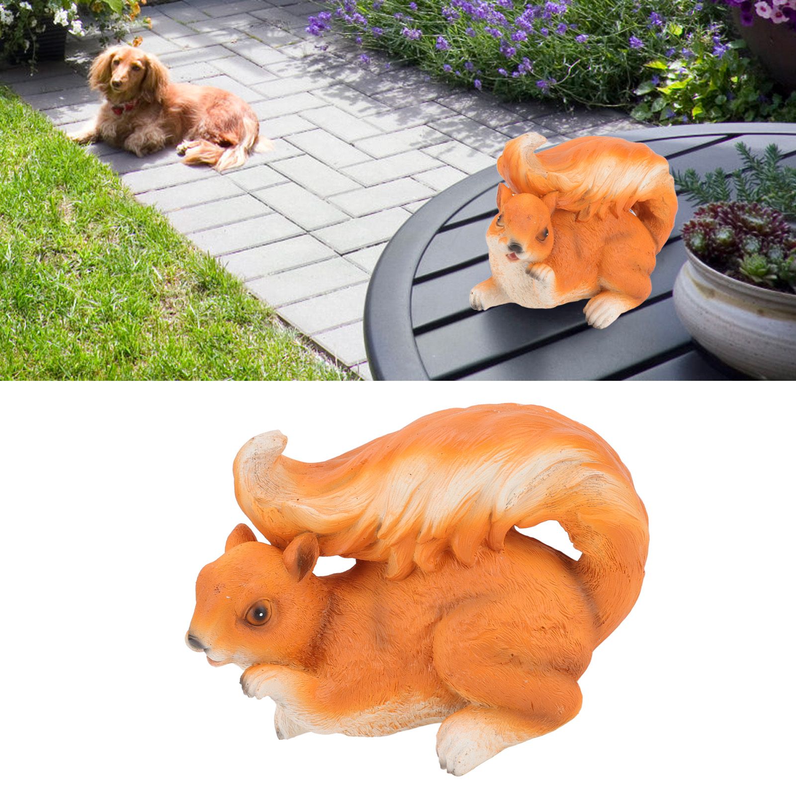 Resin Squirrel Figurine Statue Garden Landscape Decoration Animals Ornaments view 11