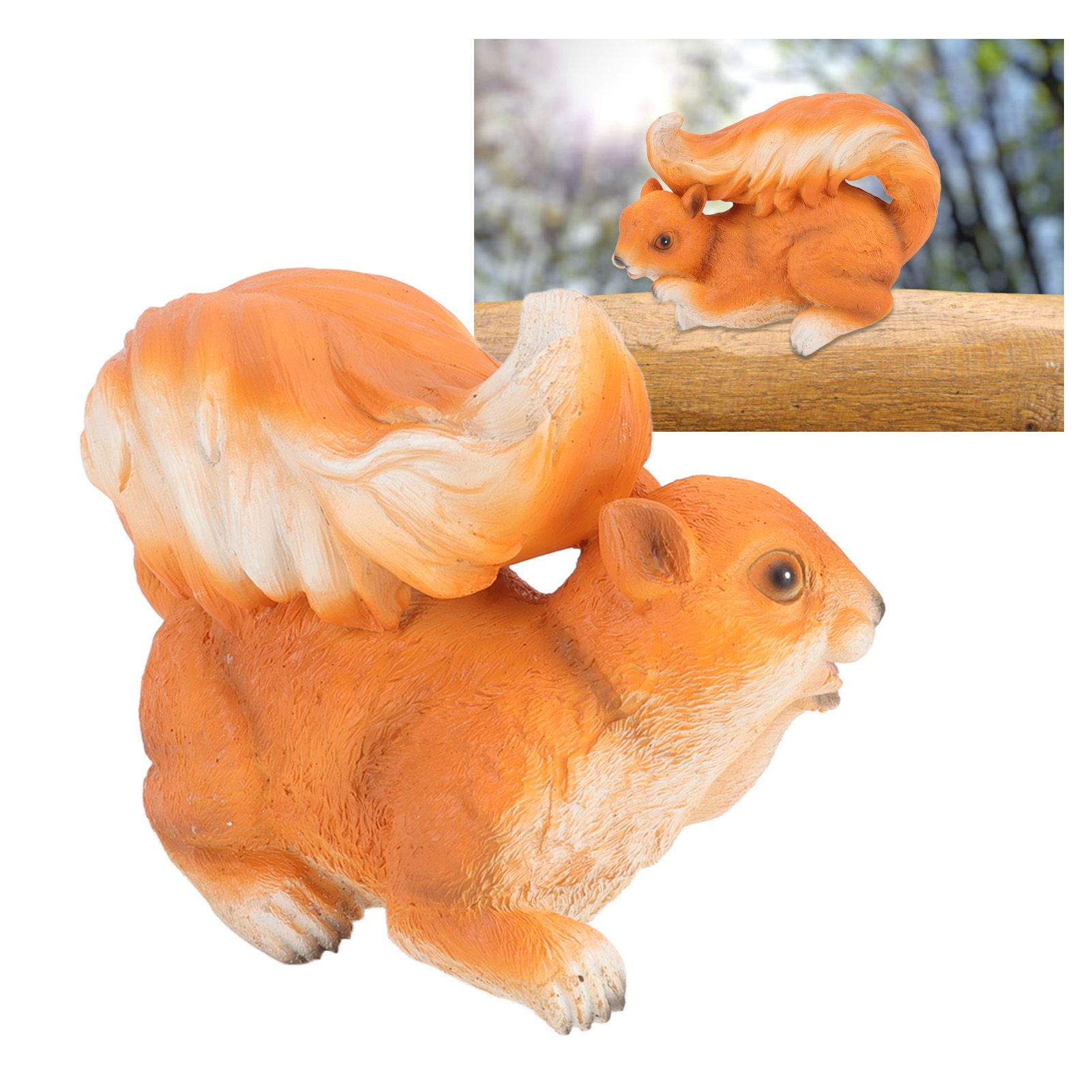 Resin Squirrel Figurine Statue Garden Landscape Decoration Animals Ornaments view 12