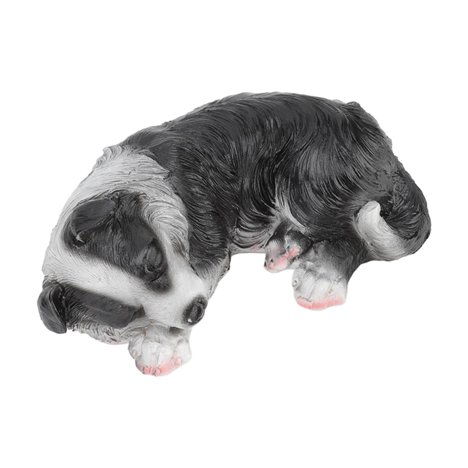 Puppy Statues Sculptures Synthetic Resin Waterproof Border Collie Statue view 6