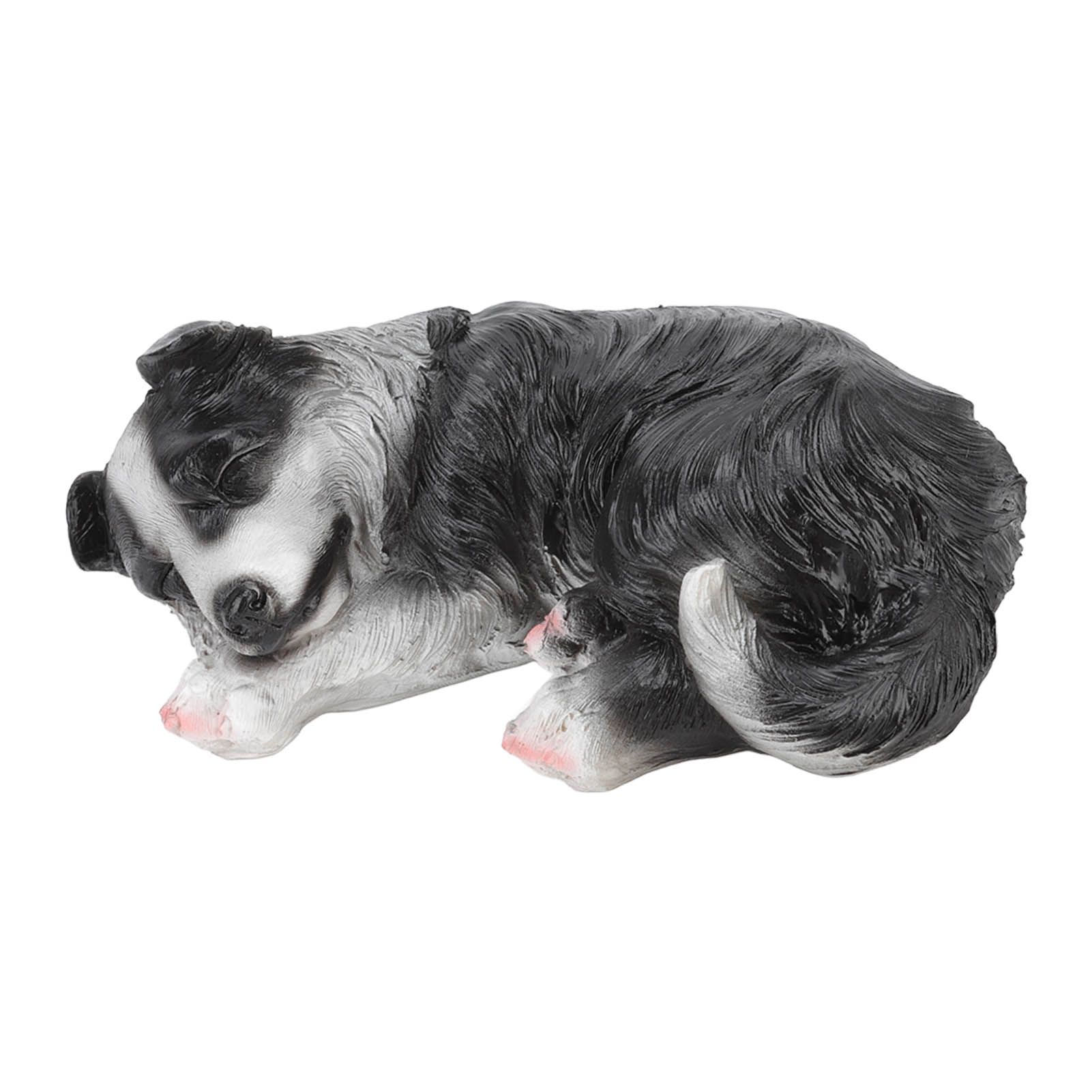 Puppy Statues Sculptures Synthetic Resin Waterproof Border Collie Statue view 9