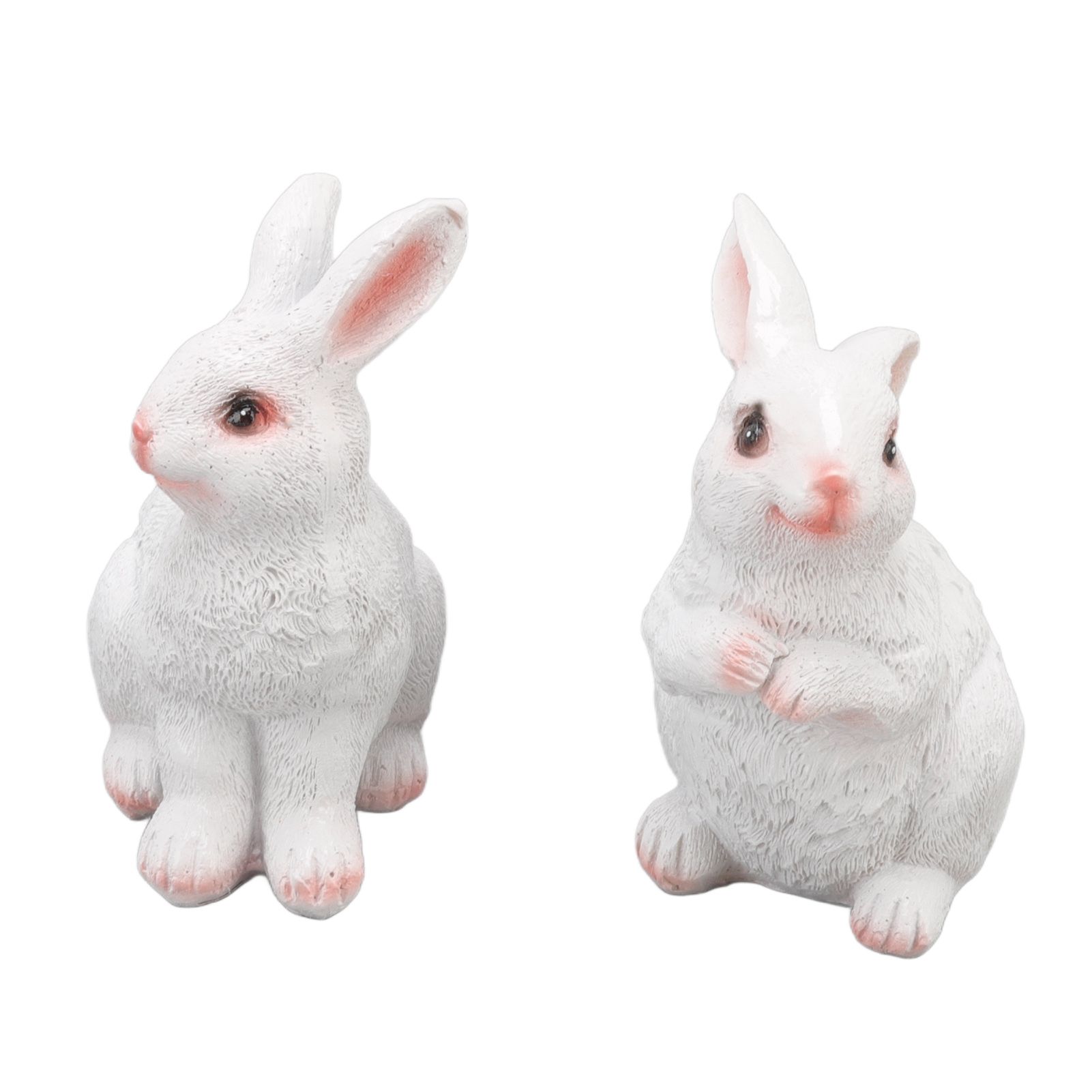 One Pair Garden Statues Rabbit Synthetic Resin Outdoor Craft Sculpture for view 4