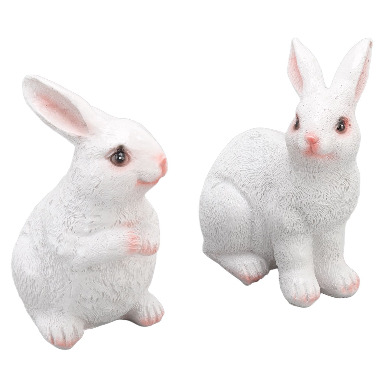 One Pair Garden Statues Rabbit Synthetic Resin Outdoor Craft Sculpture for view 6
