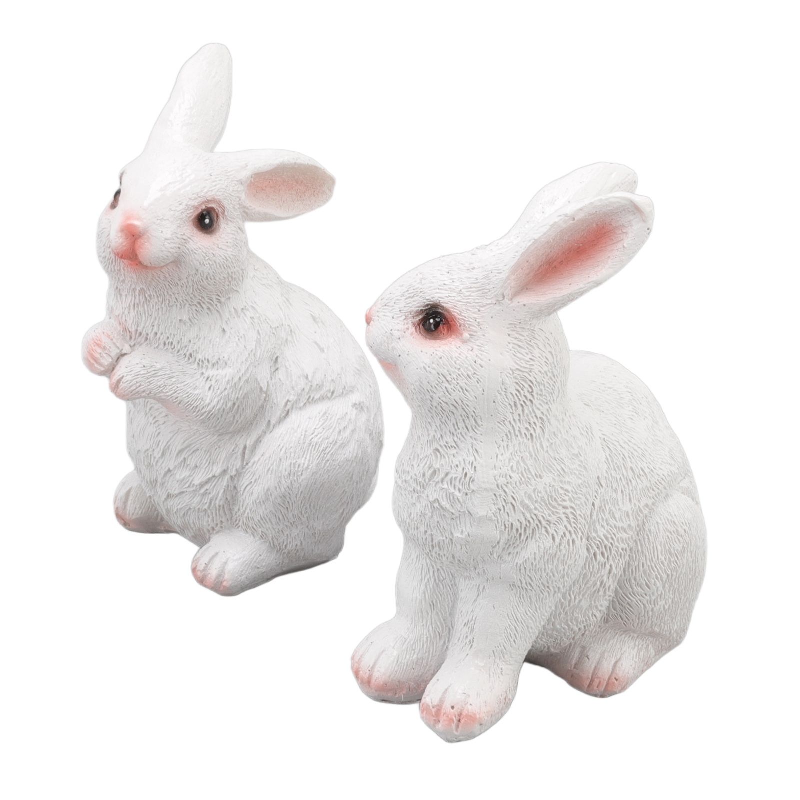 One Pair Garden Statues Rabbit Synthetic Resin Outdoor Craft Sculpture for view 7