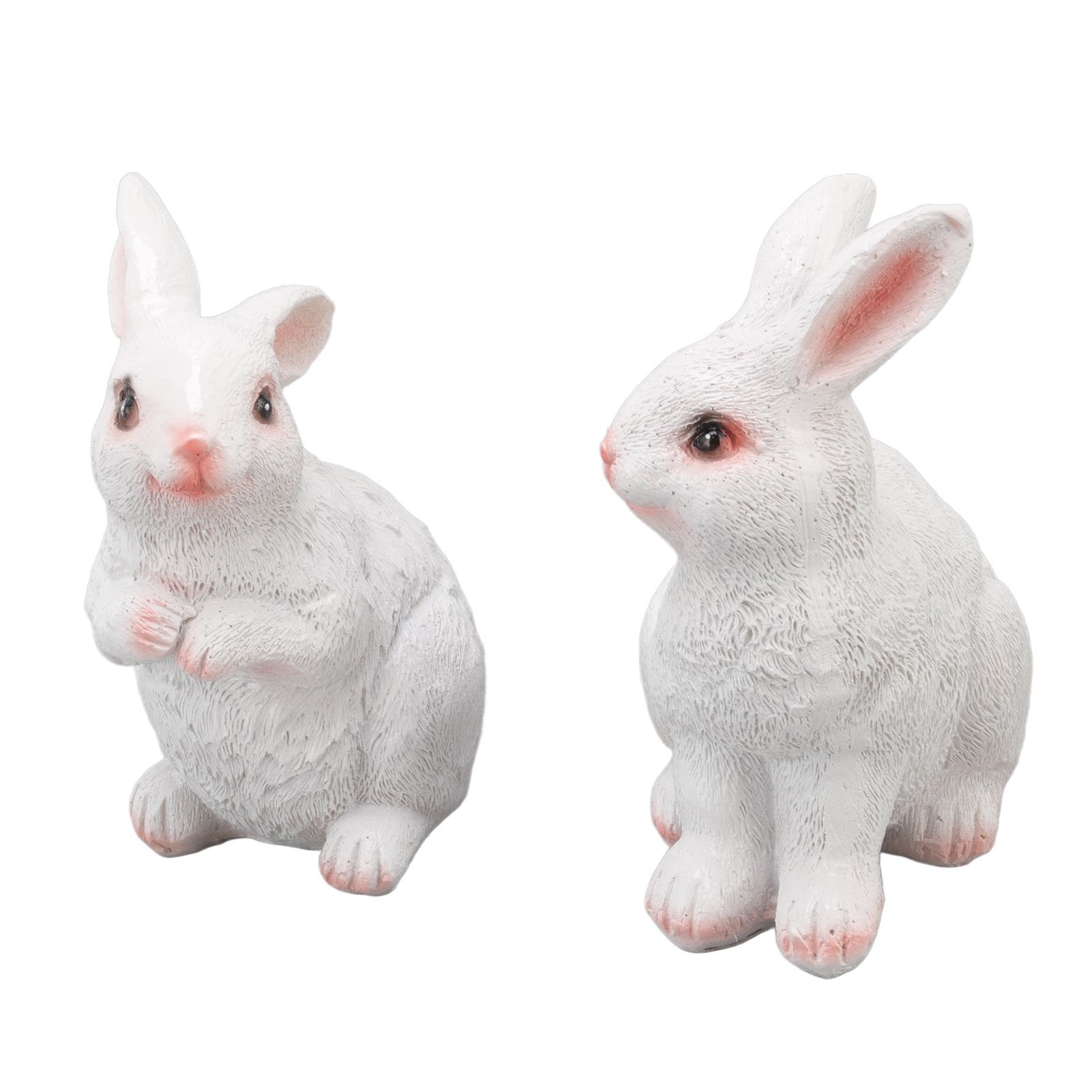 One Pair Garden Statues Rabbit Synthetic Resin Outdoor Craft Sculpture for view 8