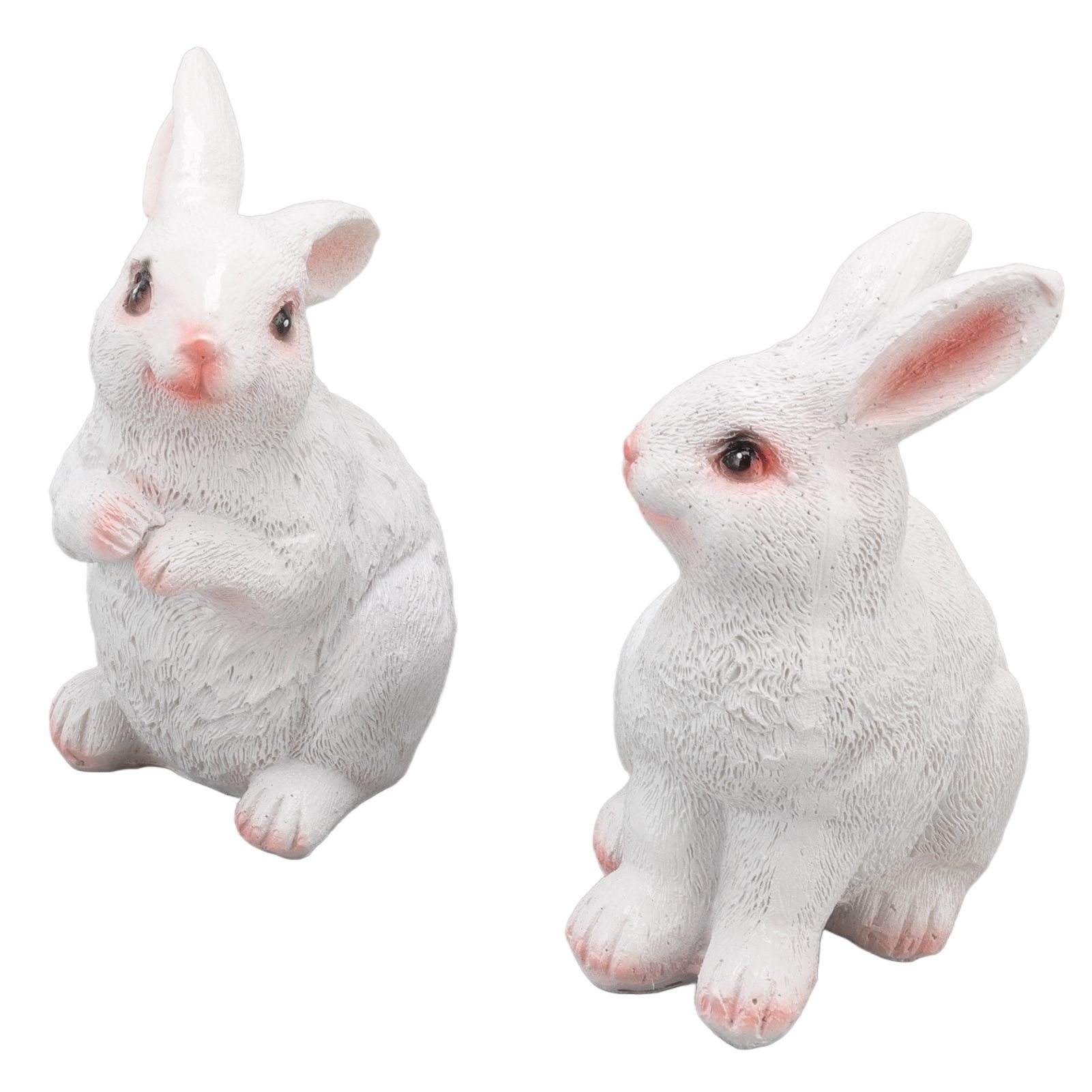 One Pair Garden Statues Rabbit Synthetic Resin Outdoor Craft Sculpture for view 9