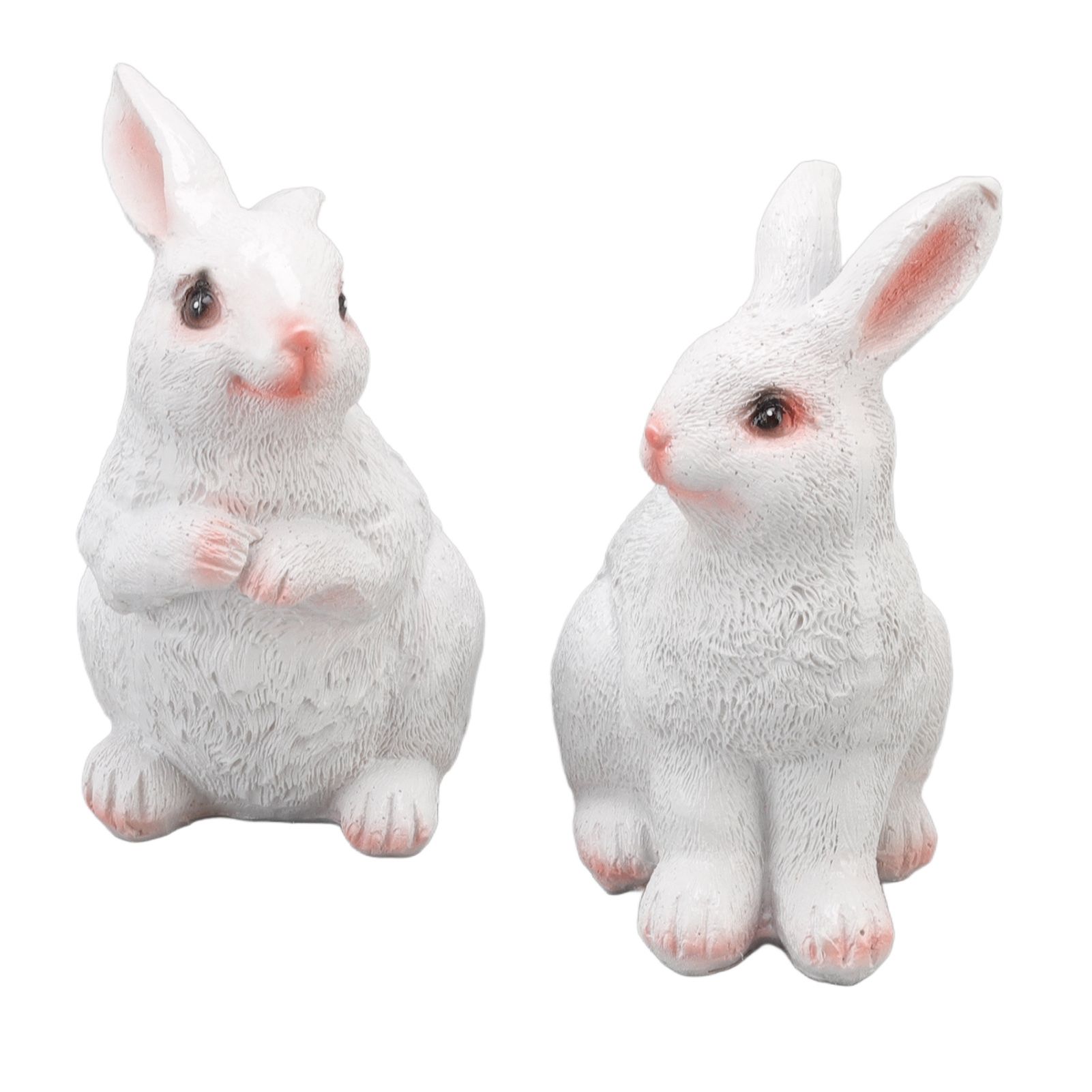 One Pair Garden Statues Rabbit Synthetic Resin Outdoor Craft Sculpture for view 10