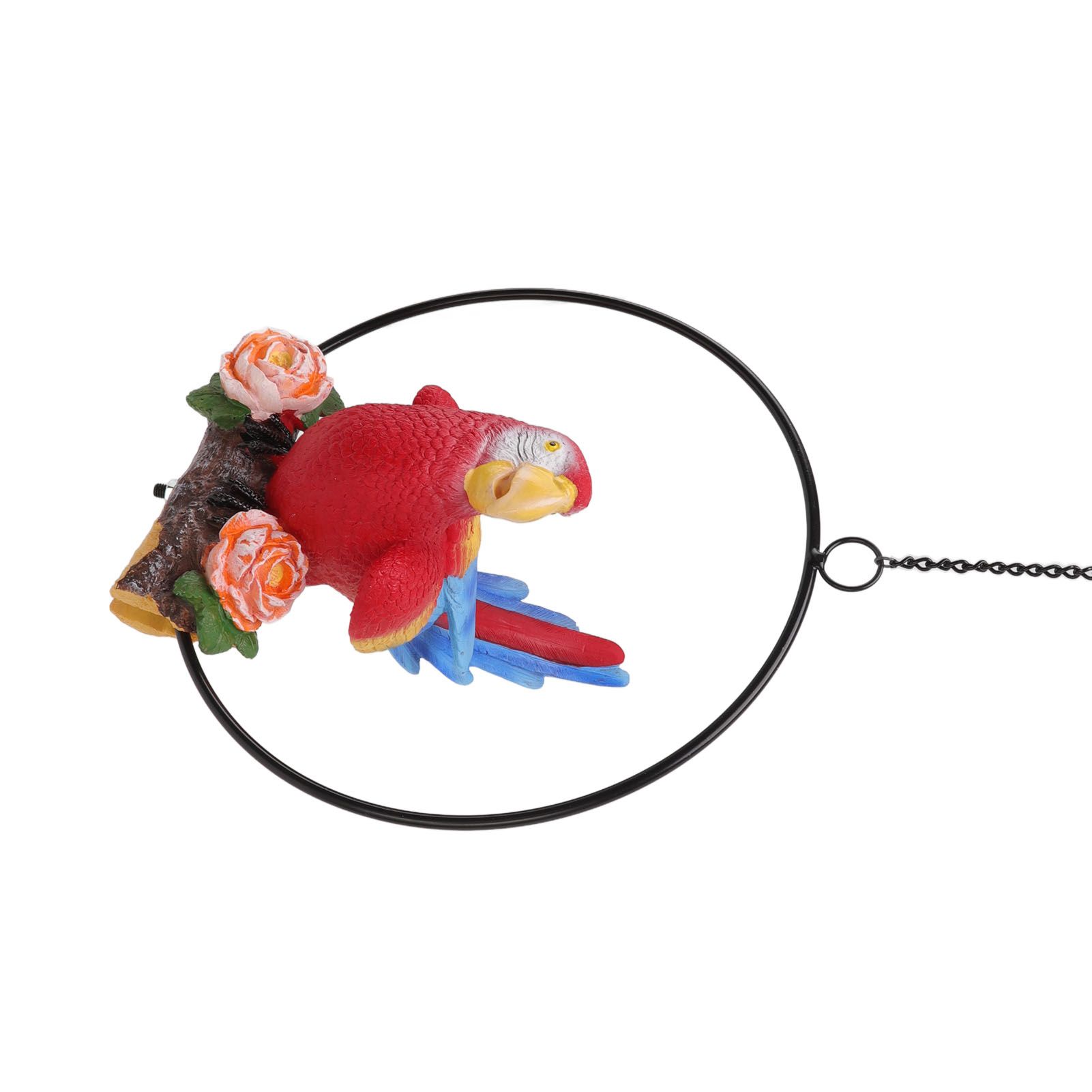 Hanging Iron Ring Parrots Resin Waterproof Exquisite Garden Hanging Parrot view 10